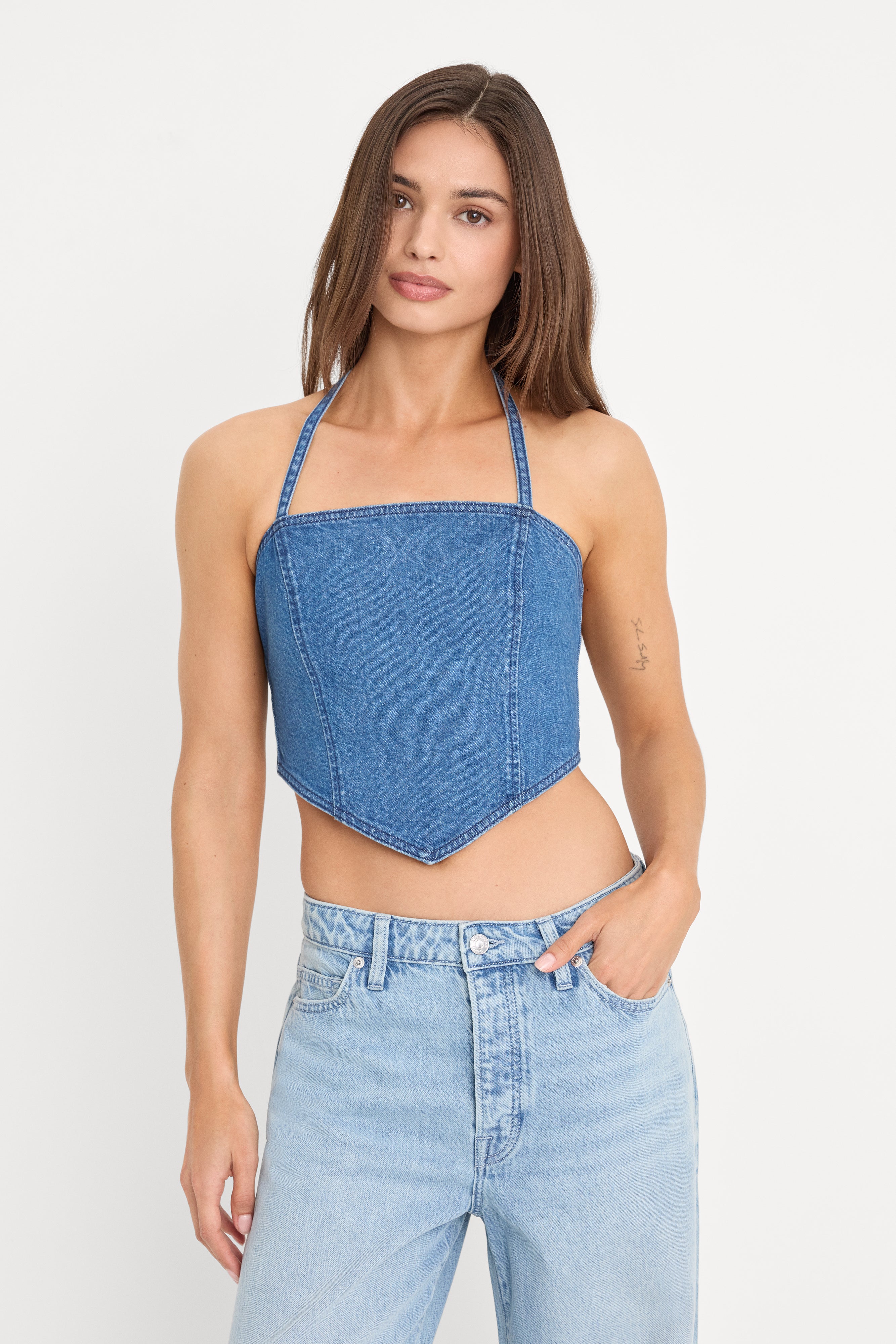 THE DENIM RECESS TOP | INDIGO1283