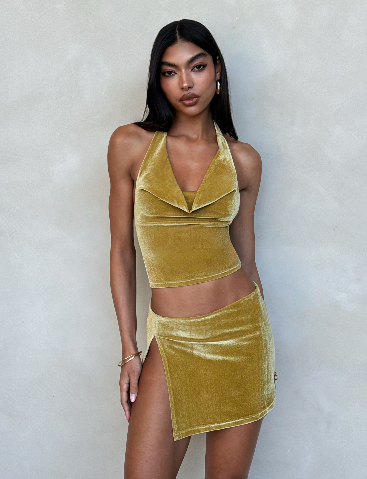 HARLOWE SKIRT - GOLD