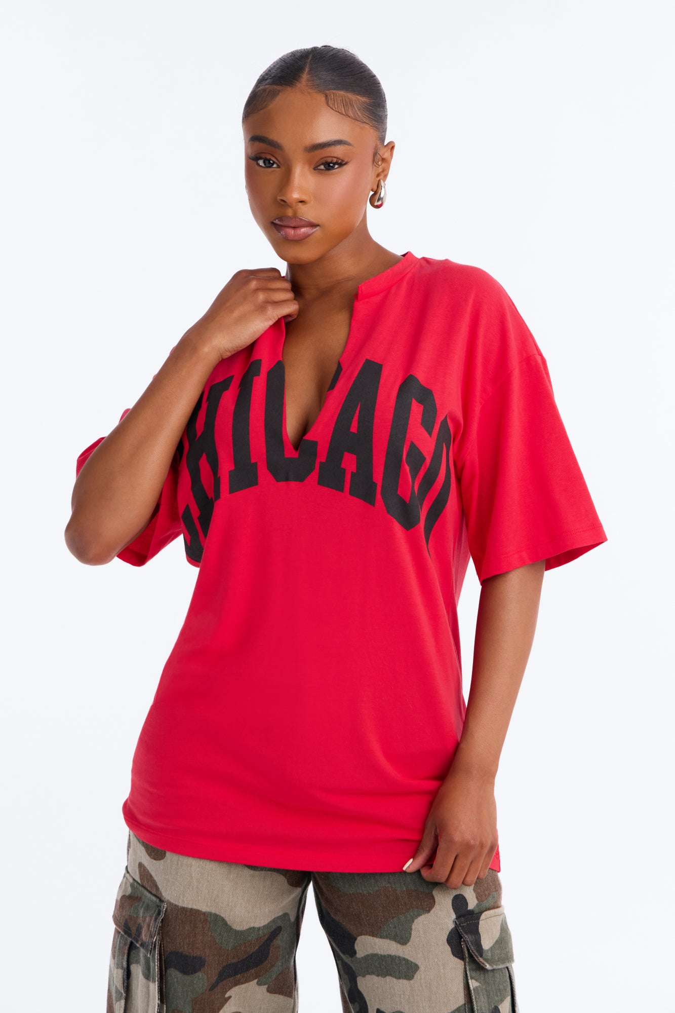 Chicago Girl T-Shirt - Red