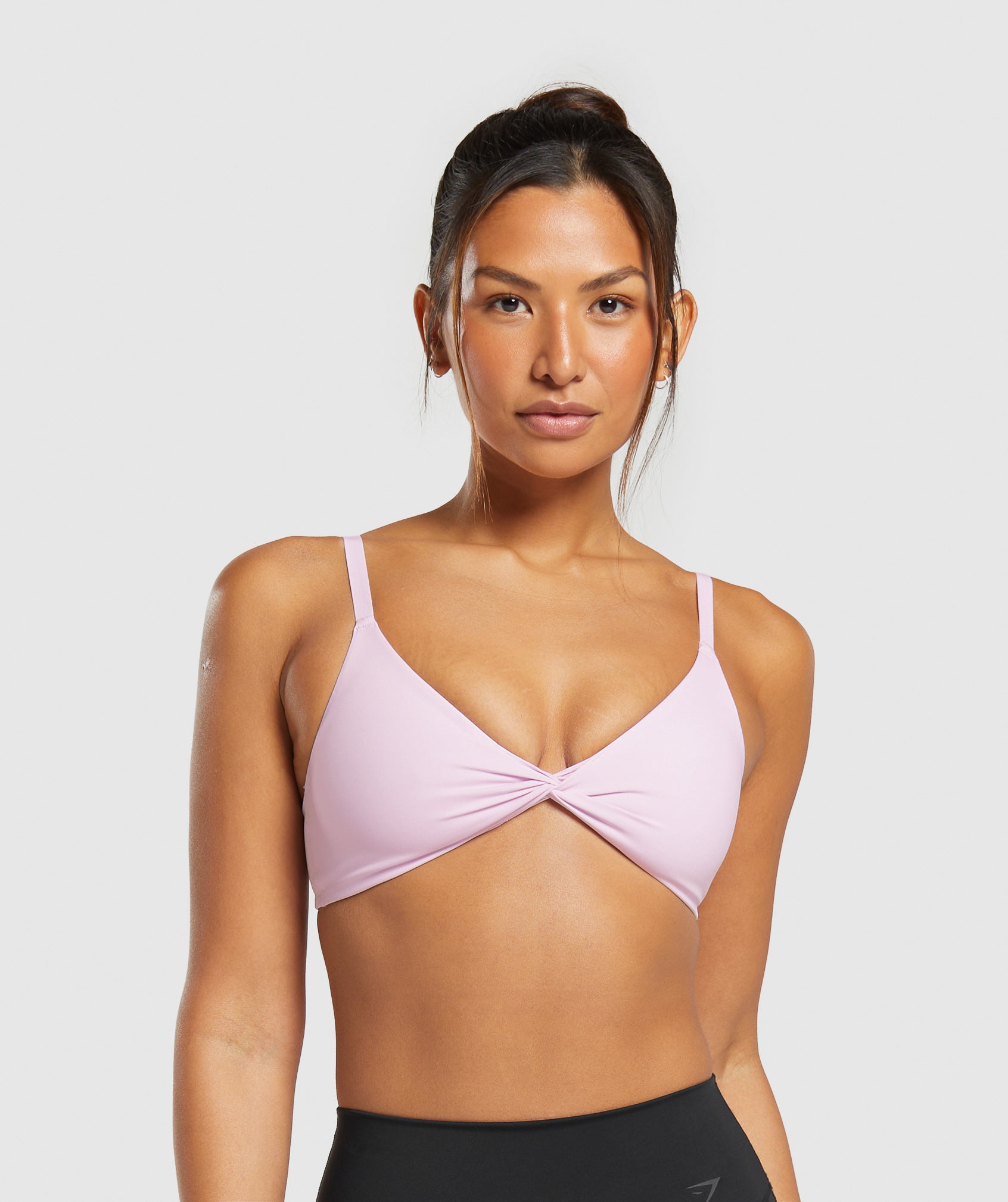 Gymshark ELEVATE TWIST FRONT BRALETTE - Lemonade Pink