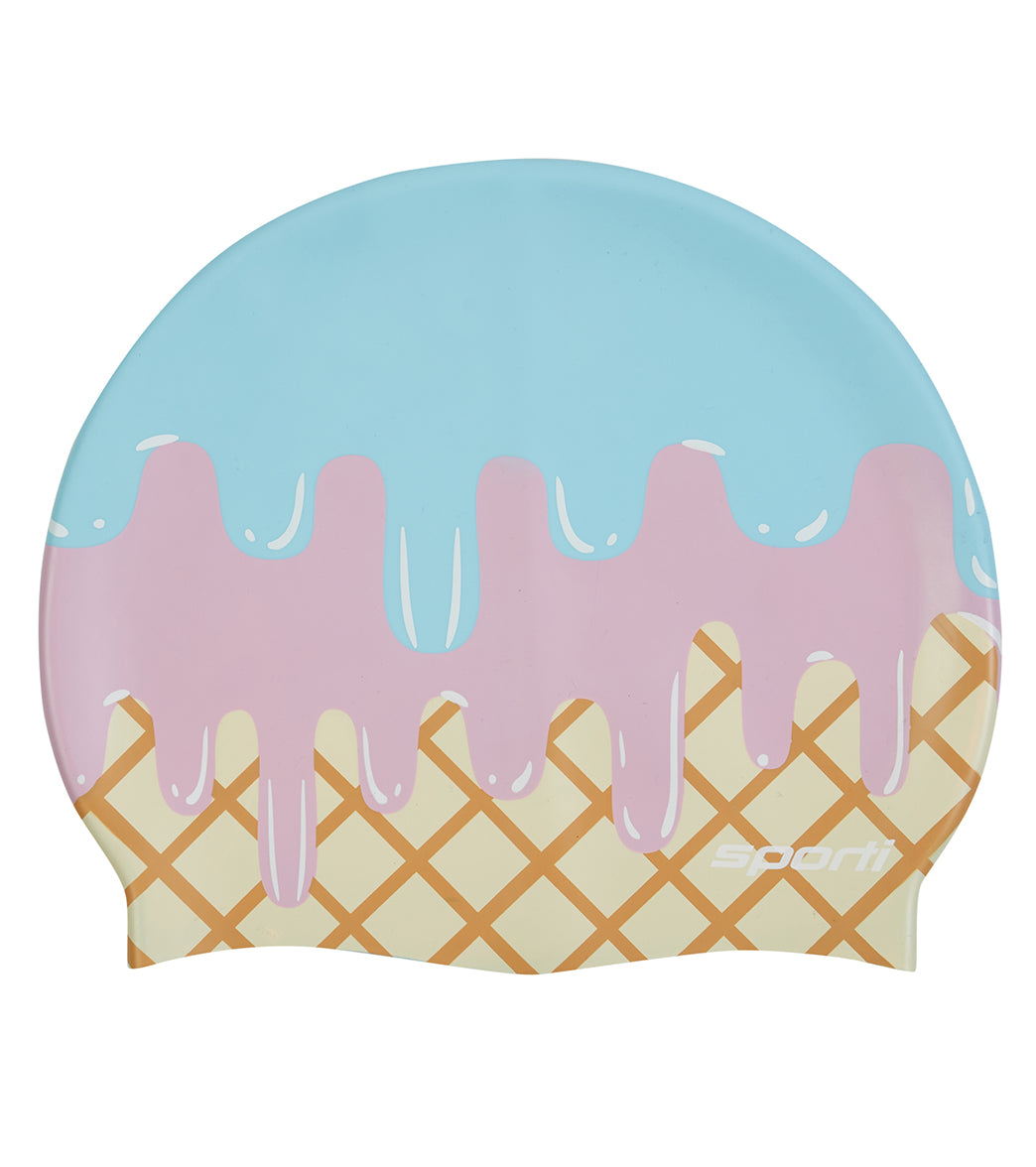 Sporti Ice Cream Scoop Silicone Swim Cap-OBS