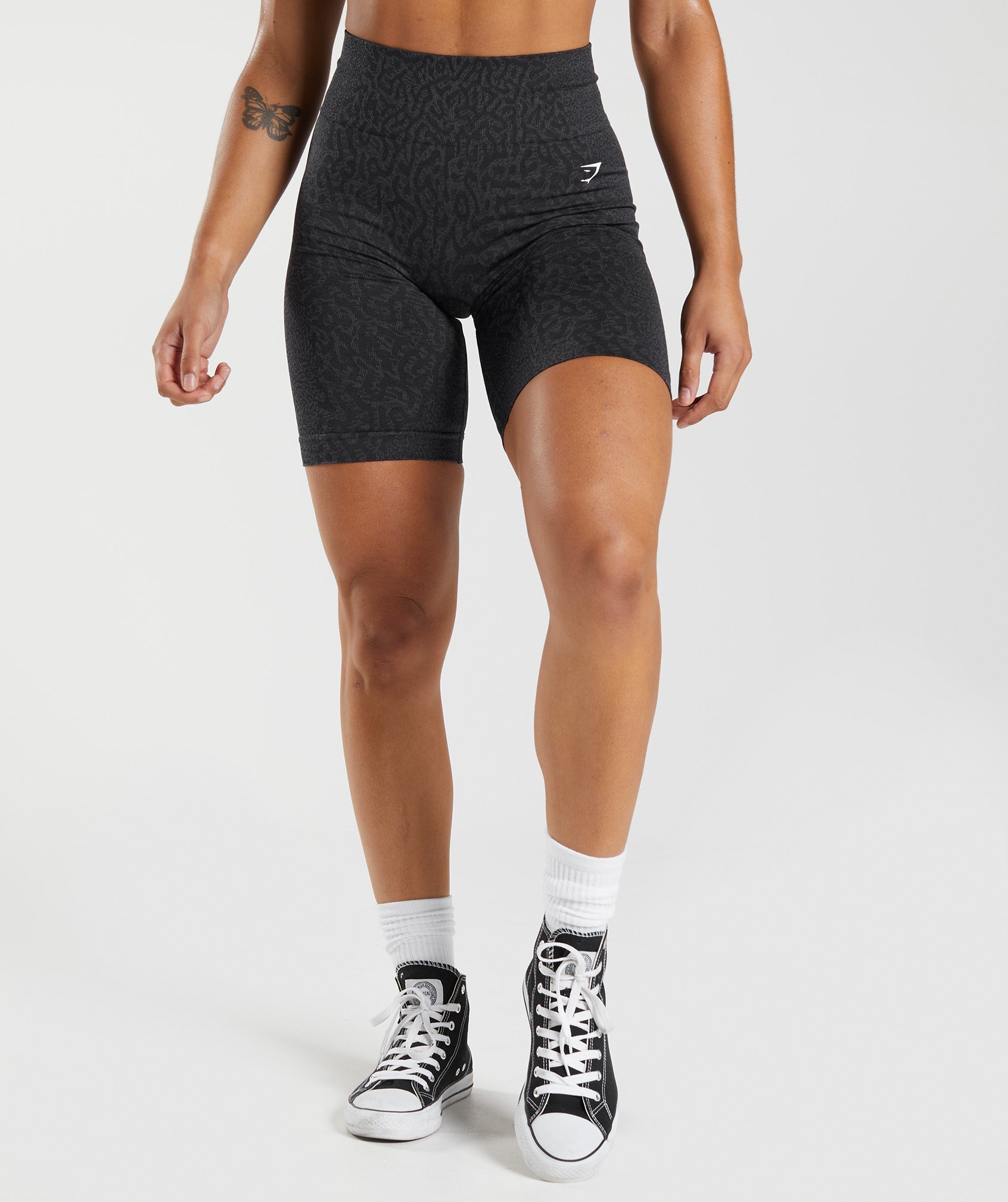 Gymshark Adapt Animal Seamless Cycling Shorts - Black