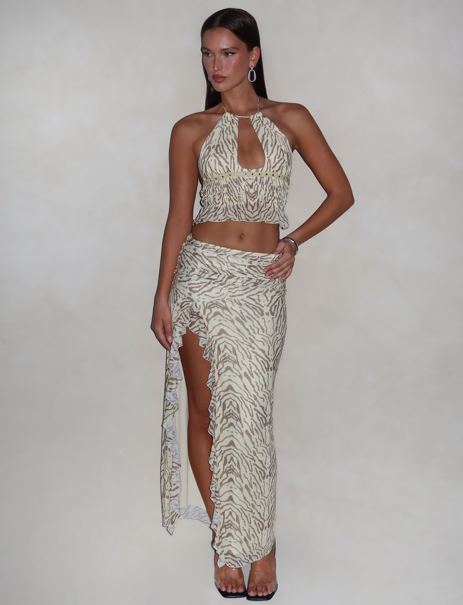 RUMER SKIRT - YELLOW : ZEBRA