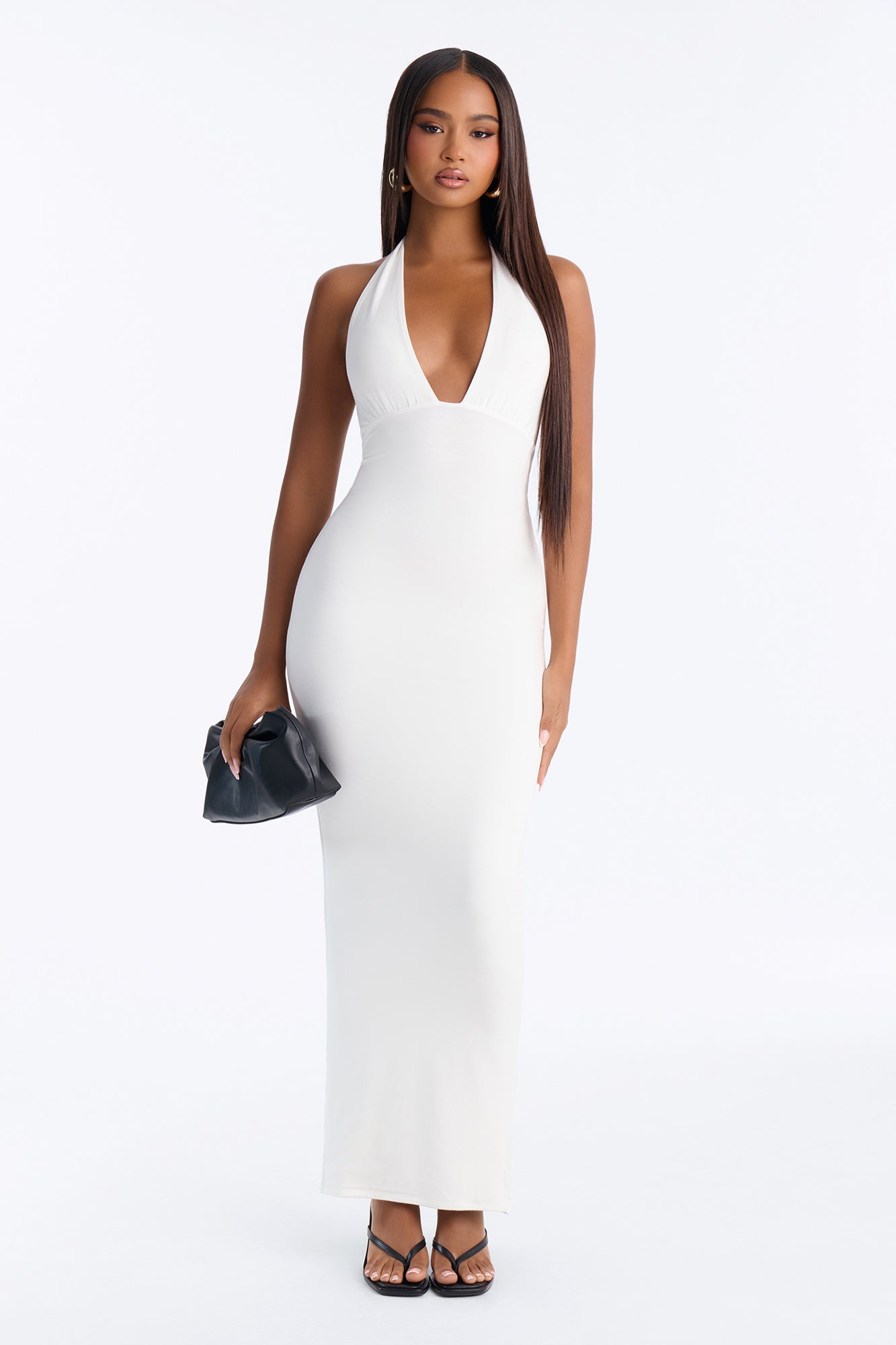 Cassie Premium Modal Maxi Dress - White