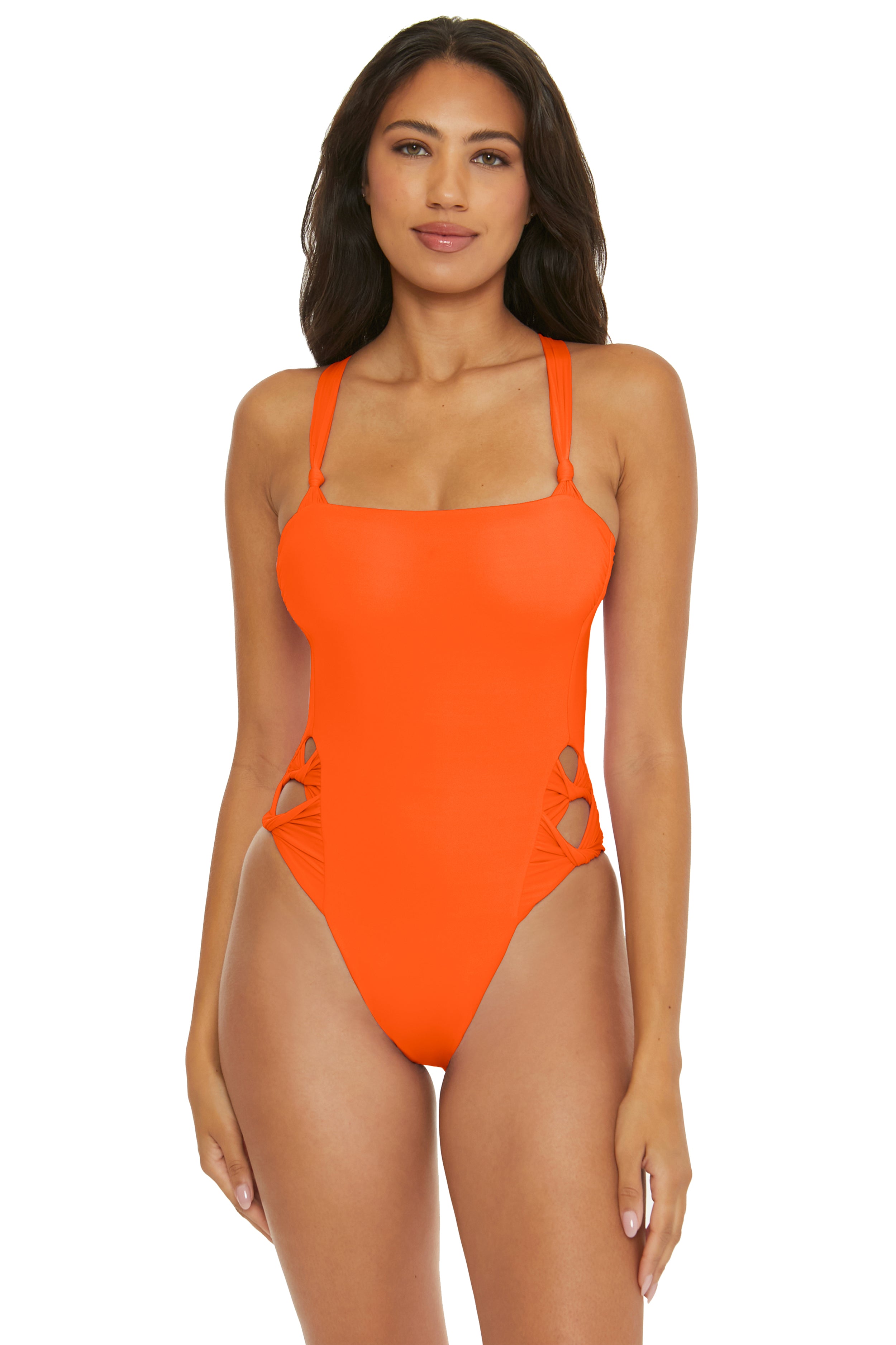Becca Carrot Baja Mar Bandeau One Piece