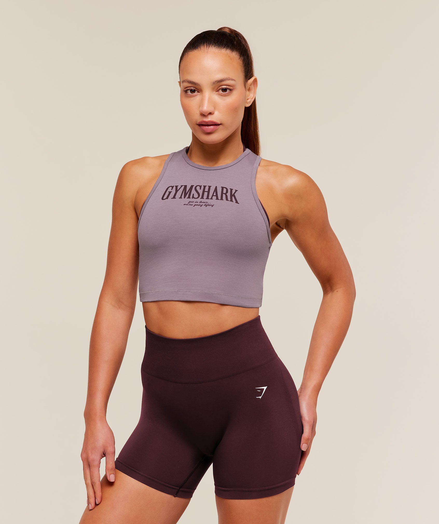 Gymshark Graphic Midi Tank - Dusk Purple