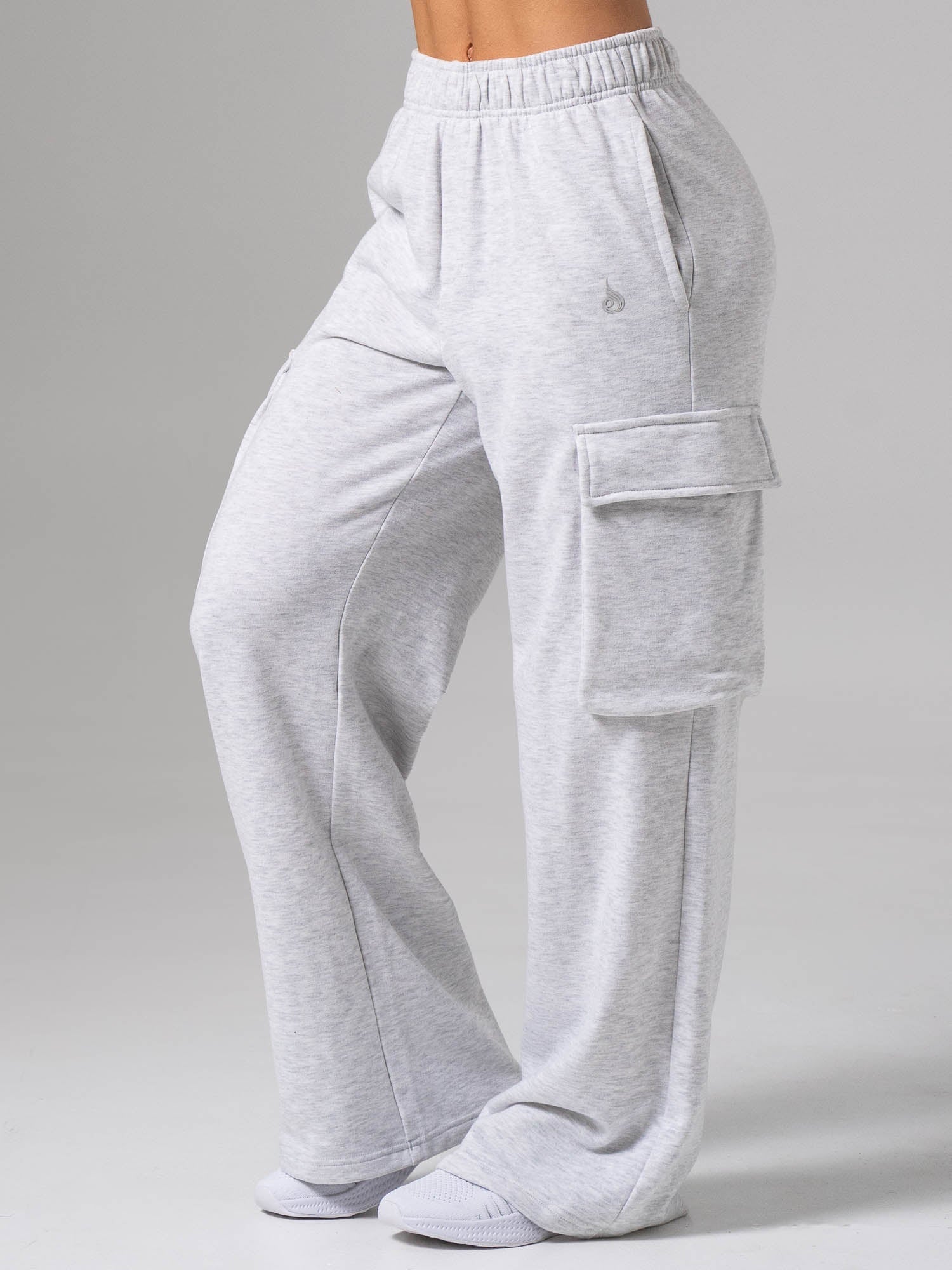 Cargo Track Pant - Snow Marl