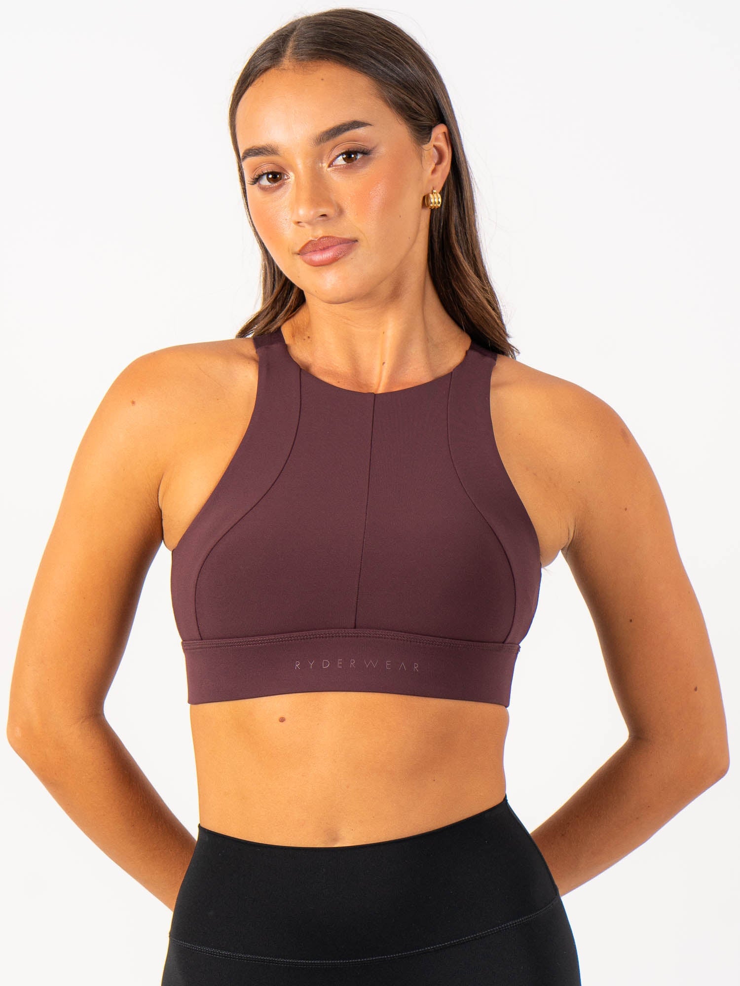 Reset High Impact Sports Bra - Chocolate