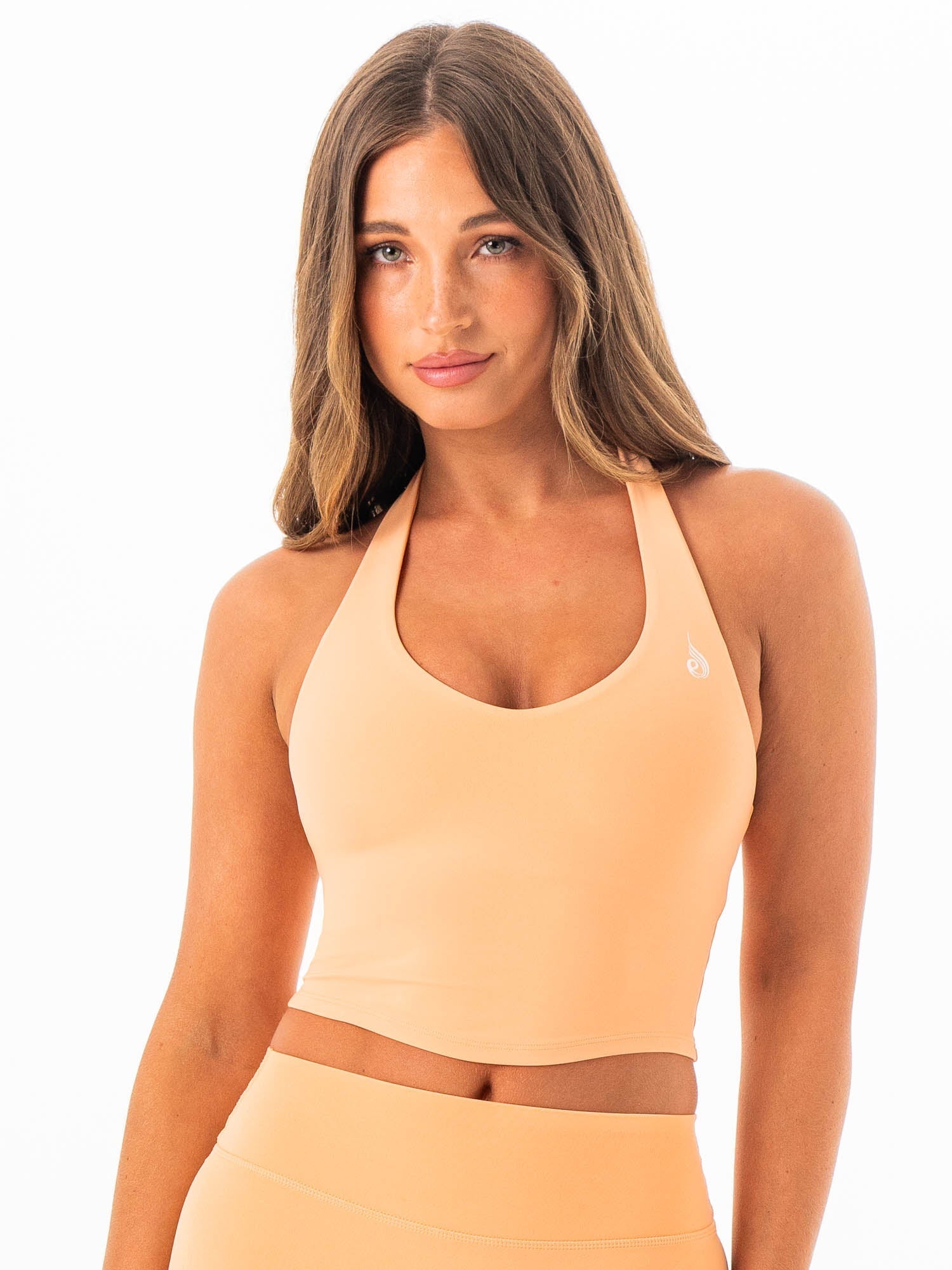 NKD Halter Shelf Tank - Peach
