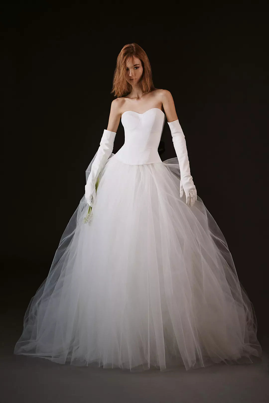 Avianna Satin A-Line Drop Waist Wedding Dress