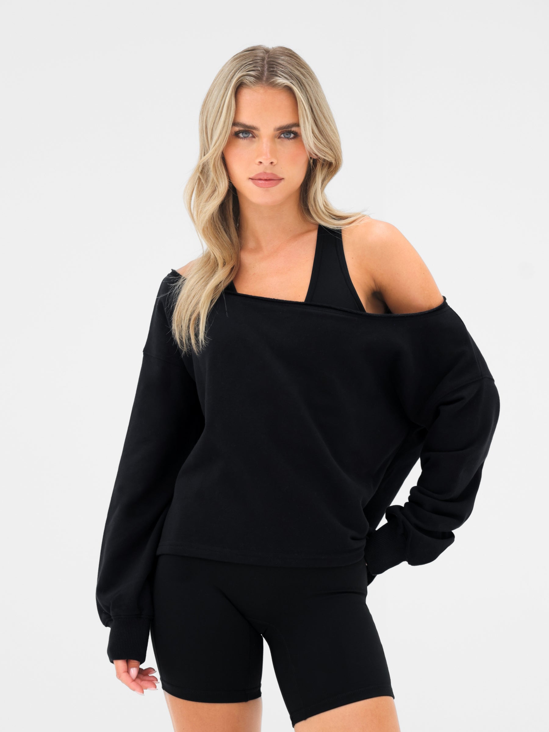Ultimate Off The Shoulder Jumper - Black
