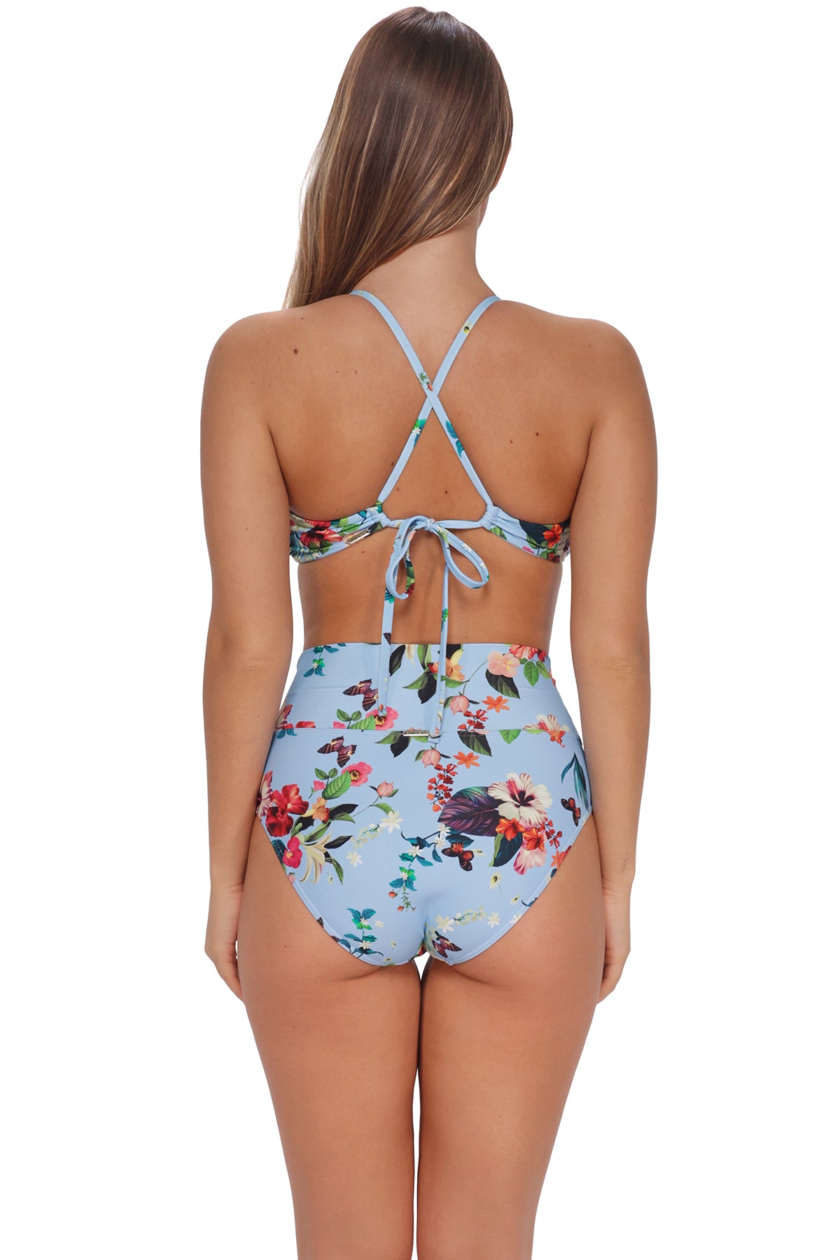 Sunsets Budding Romance Hannah High Waist Bottom