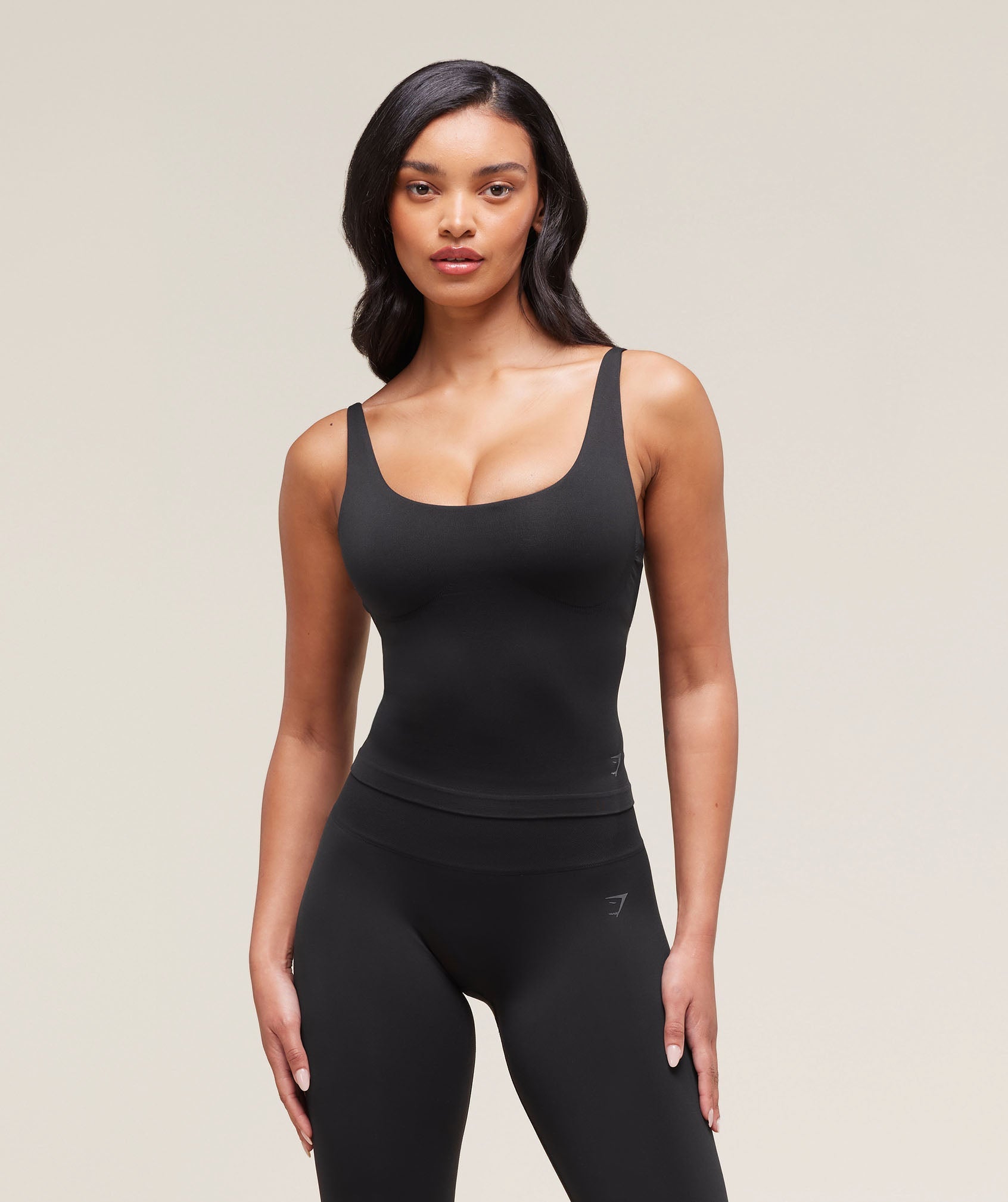 Gymshark Soft Sculpt Shelf Tank - Black