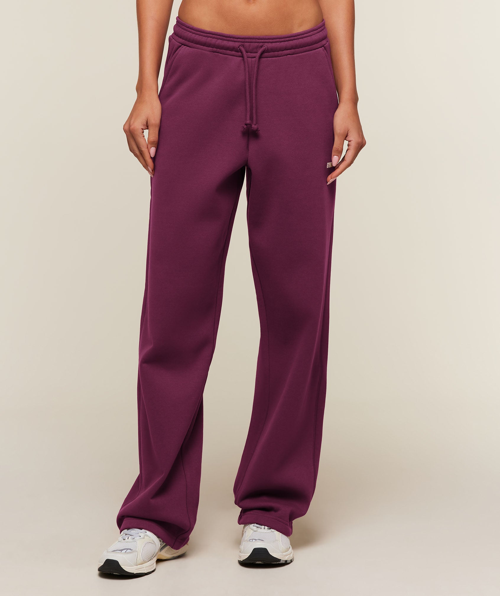 Gymshark Cosy Luxe Straight Leg Tall Joggers - Strength Pink