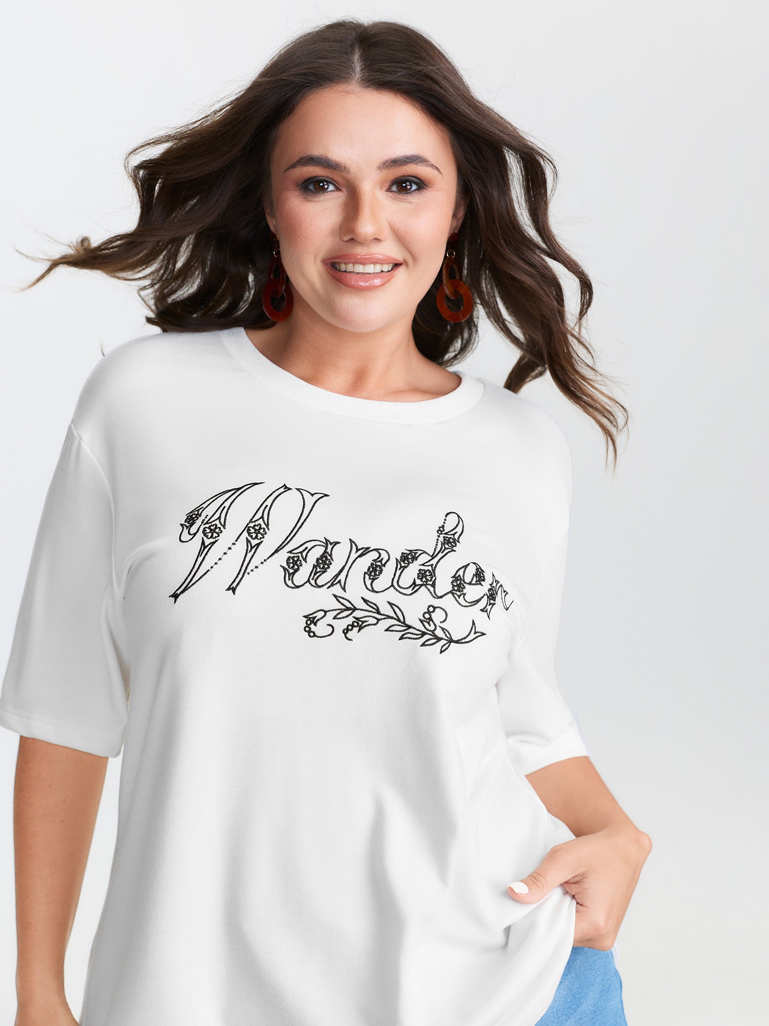 Made To Wander Embroidered T-Shirt