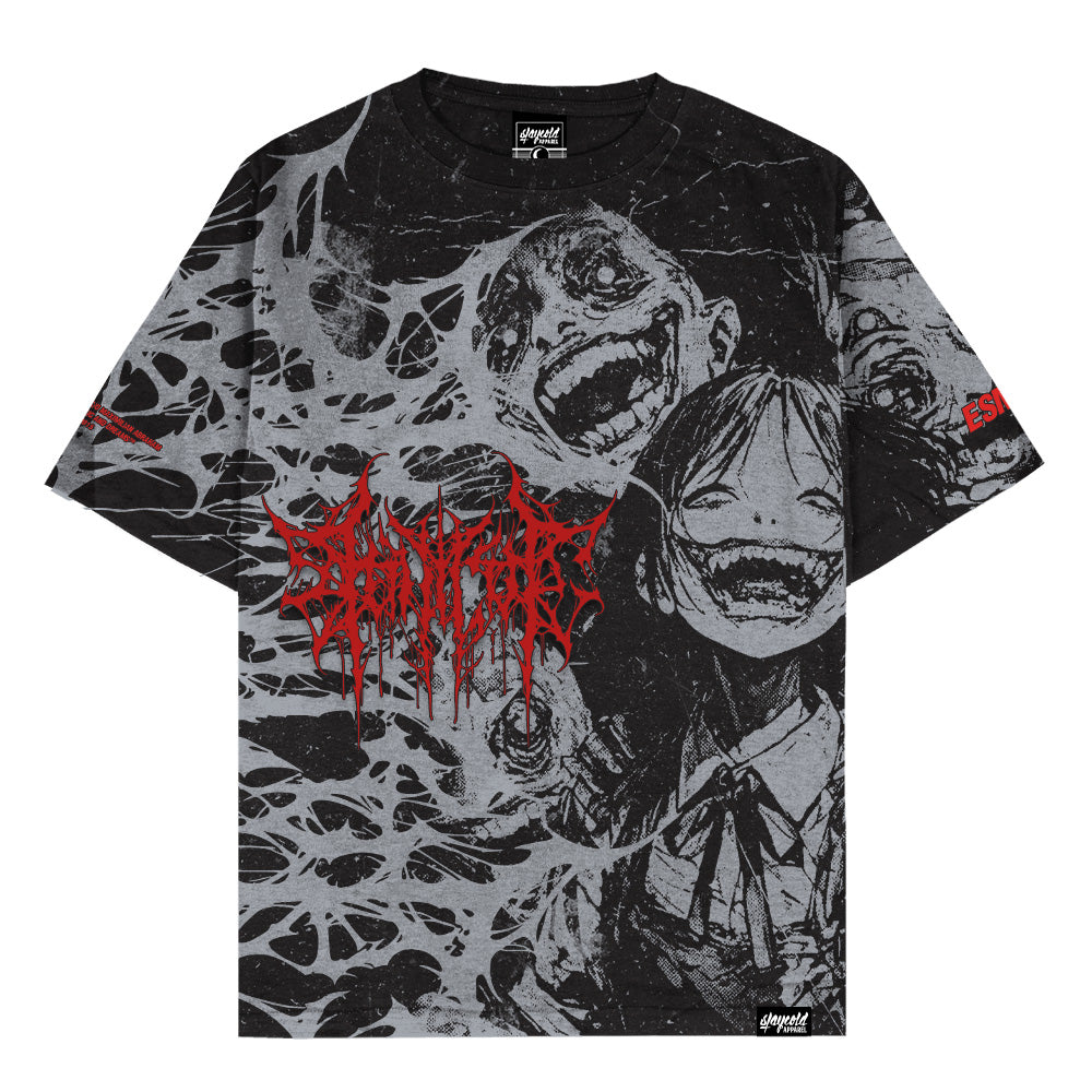 Grinfrost (Black) - Oversized T-Shirt (200GSM)