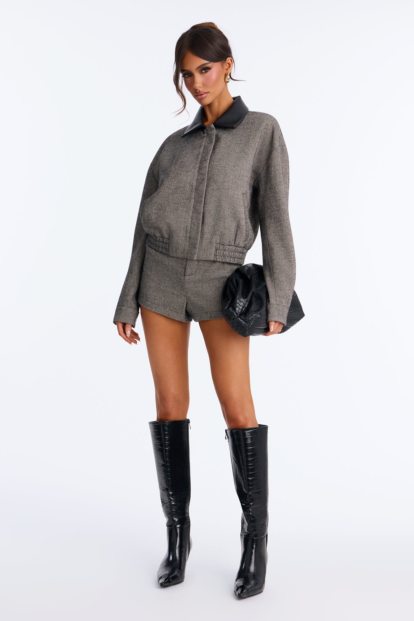 Park Avenue Short Set - Black/combo