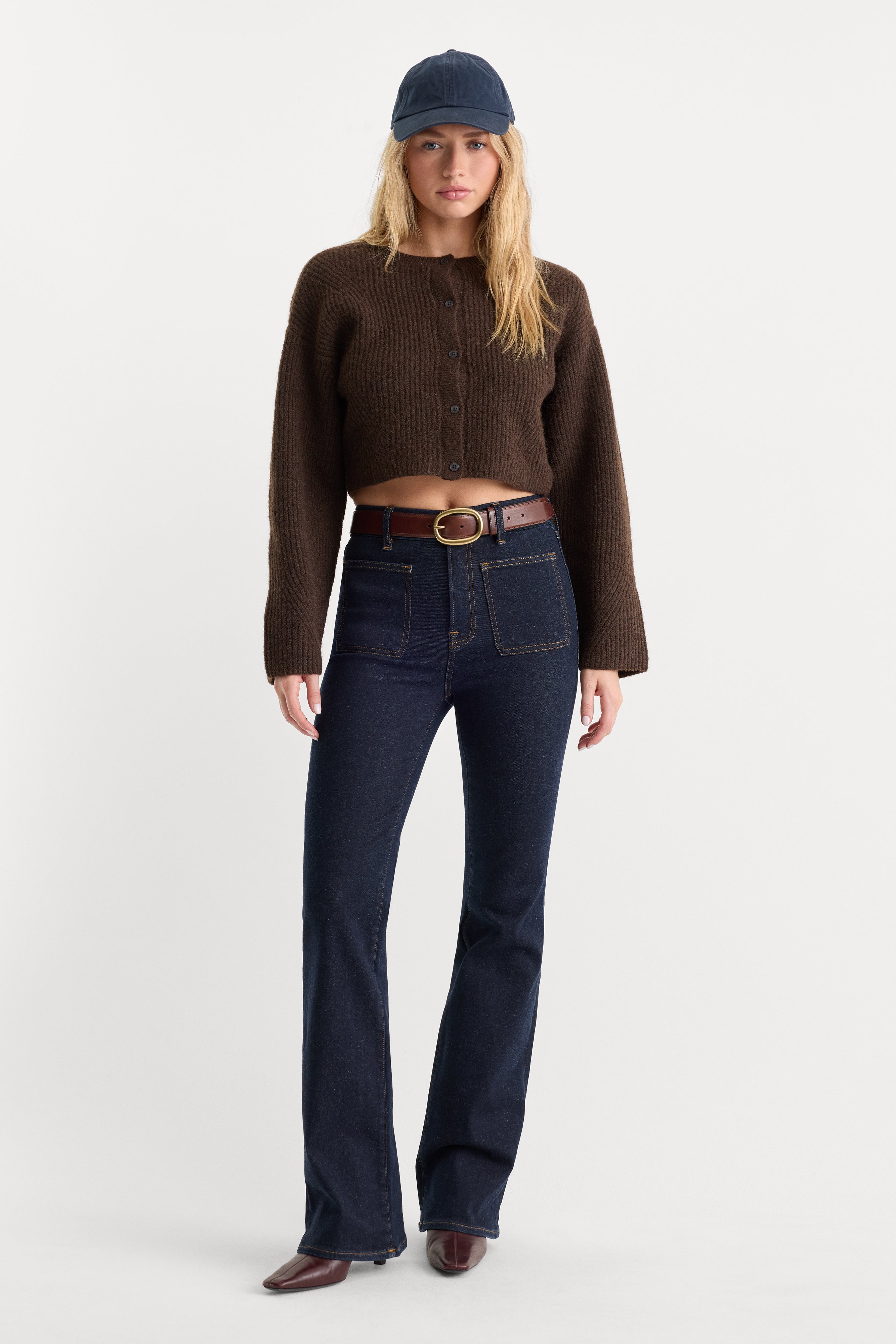 ALWAYS FITS PATCH POCKET GOOD CLASSIC BOOTCUT JEANS | DENETHICBLUE04