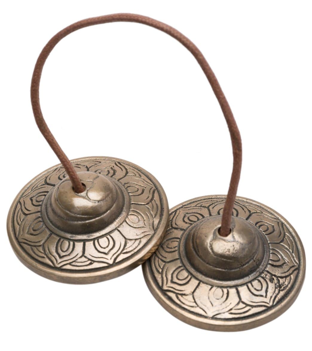 dZi Tingsha Chimes Simple Lotus
