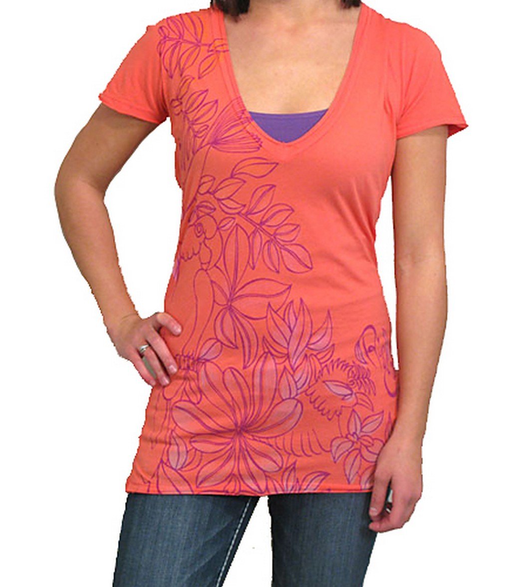 Rip Curl Girls' Miss April V Neck S/S T-Shirt