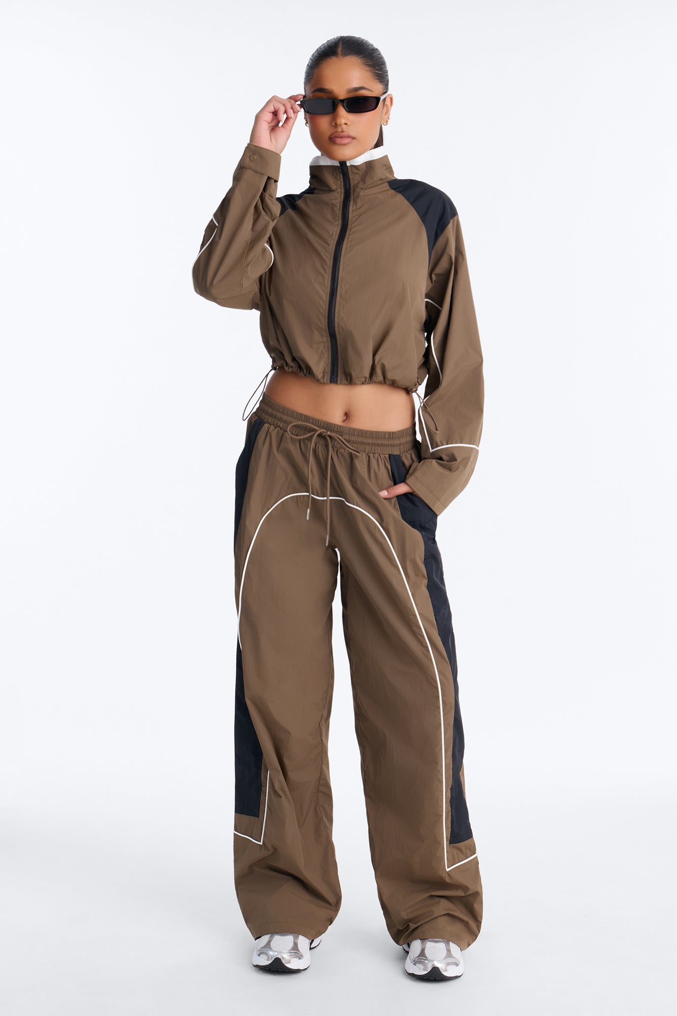 Speed Moves Windbreaker Pant Set - Olive