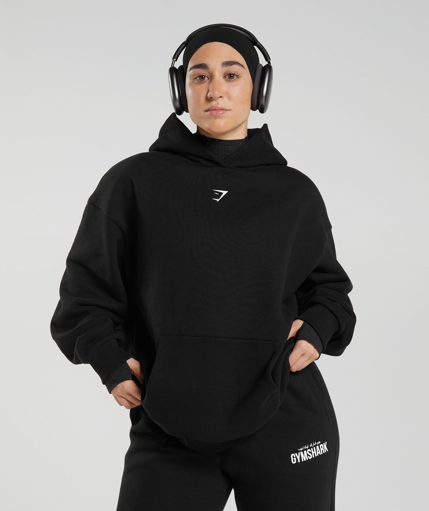 Gymshark x Leana Deeb Oversized Hoodie - Black