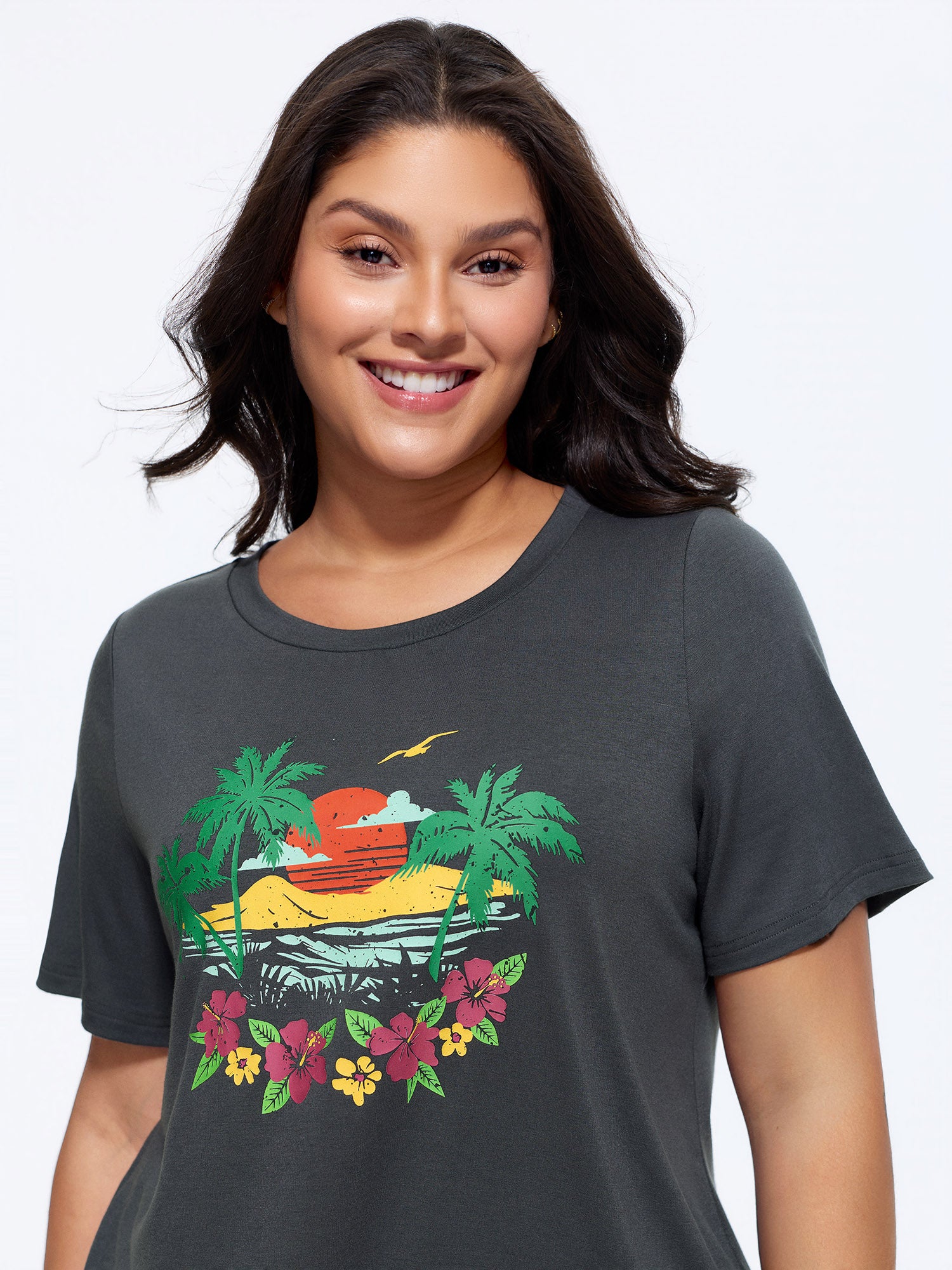 Supersoft Island Print T-Shirt