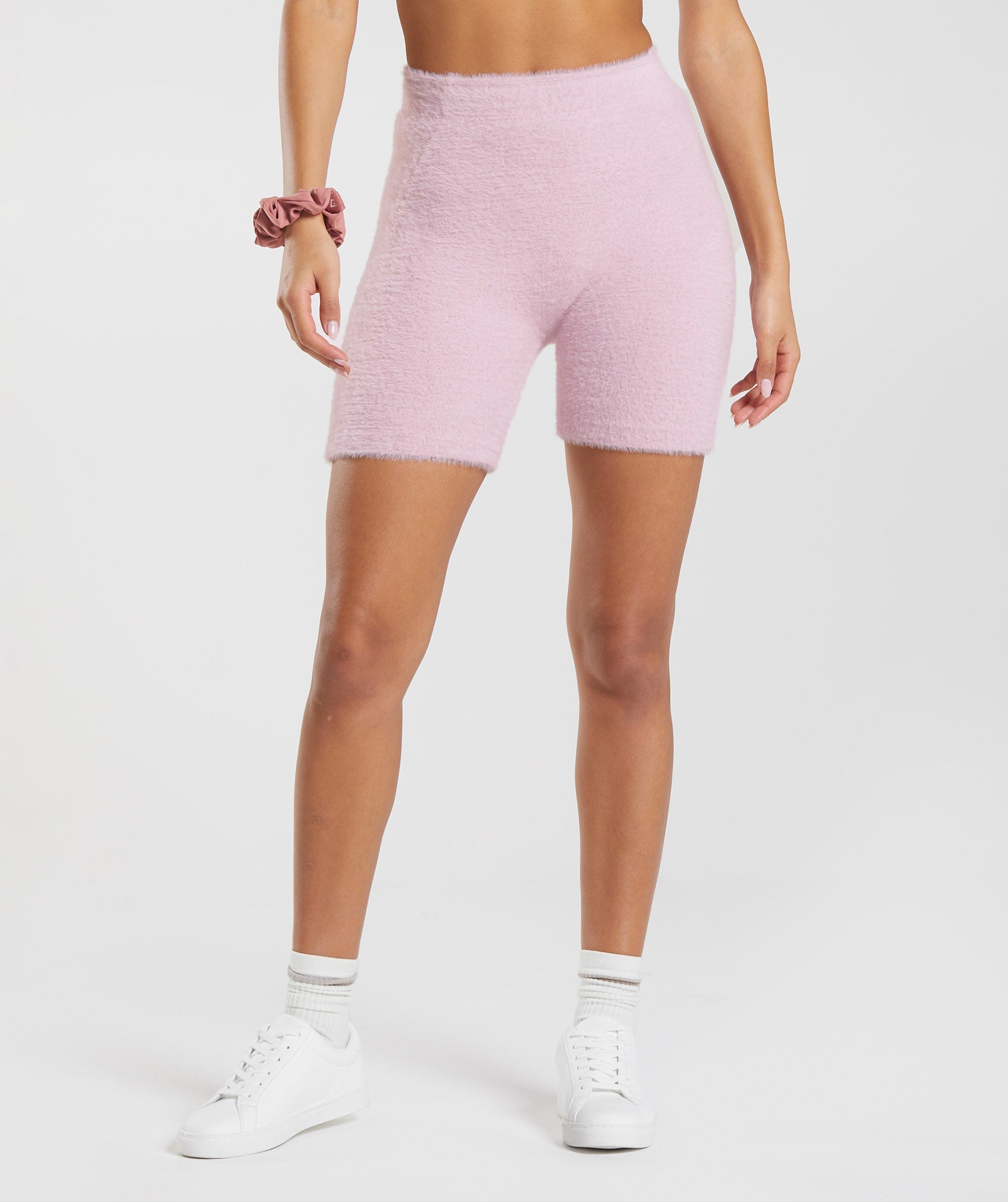 Gymshark Whitney Eyelash Knit Shorts - Pressed Petal Pink