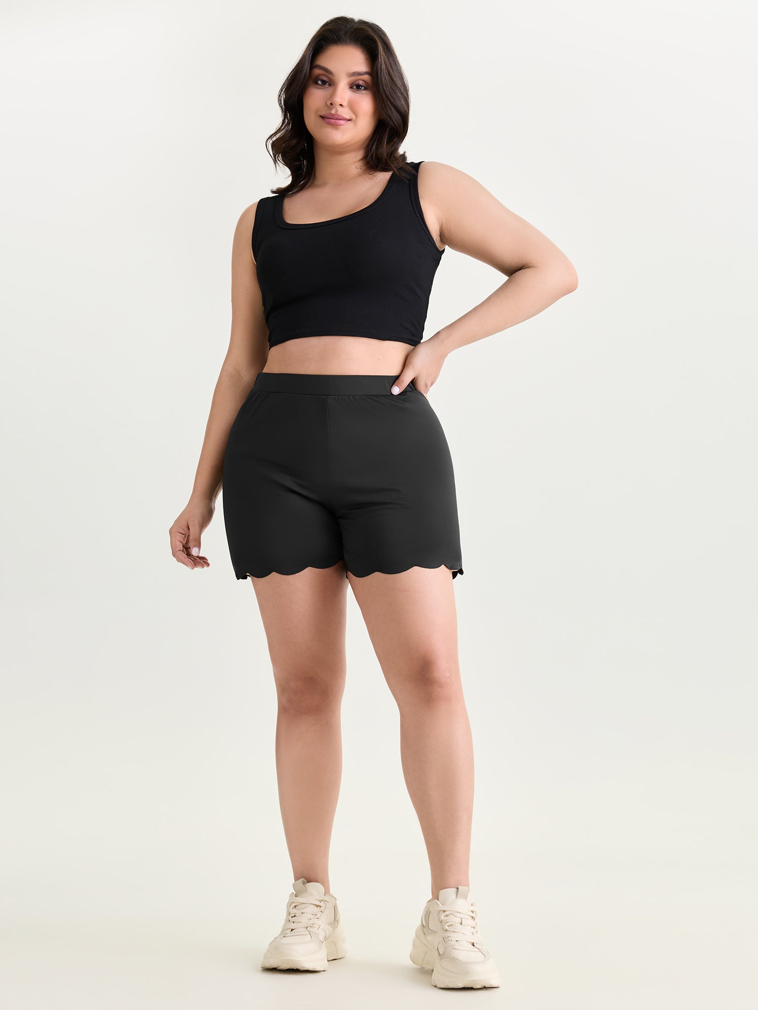 Stretchy Burnt-Flower Leggings