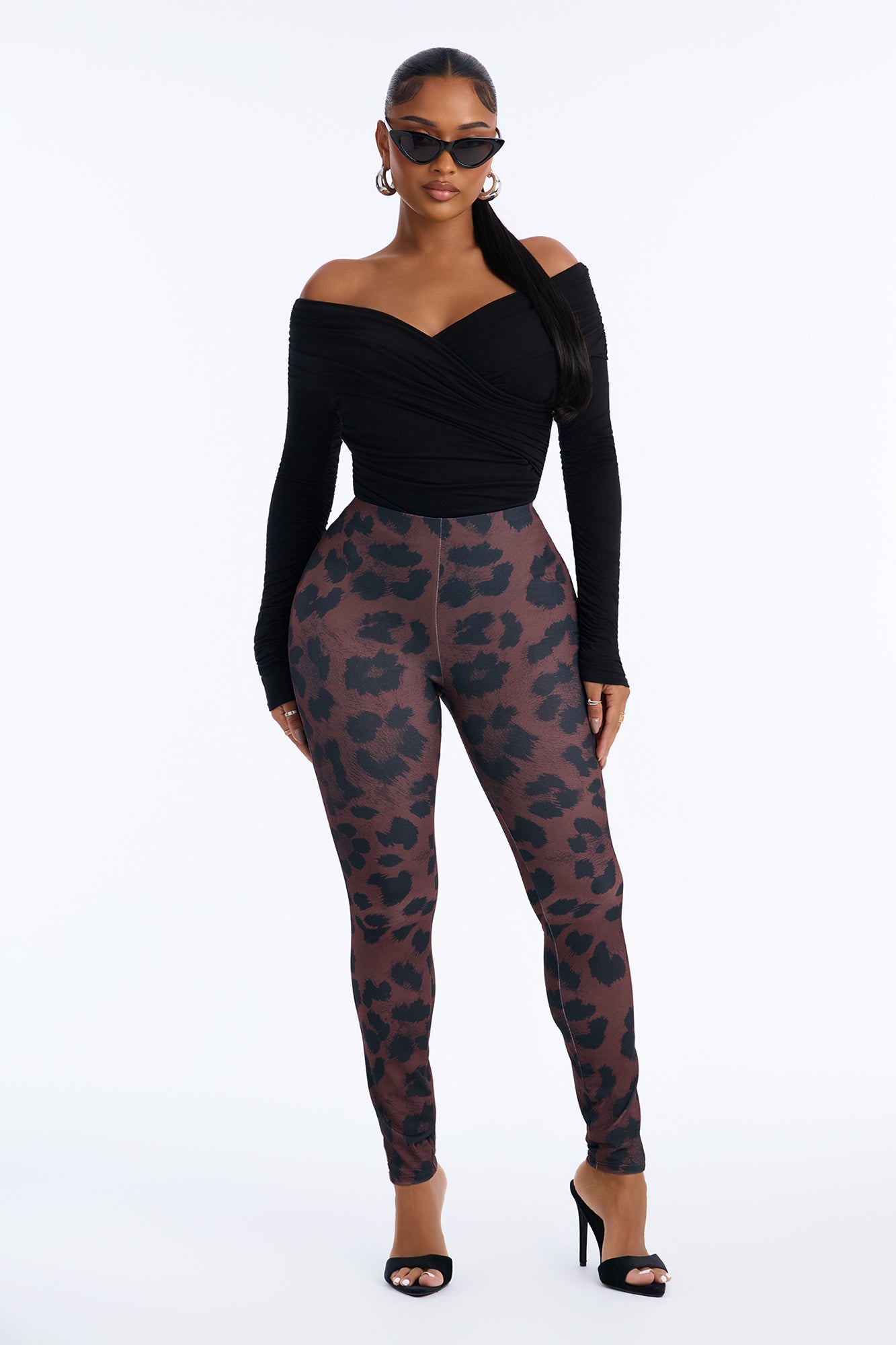 Fierce Flirt Printed Legging - Brown/combo