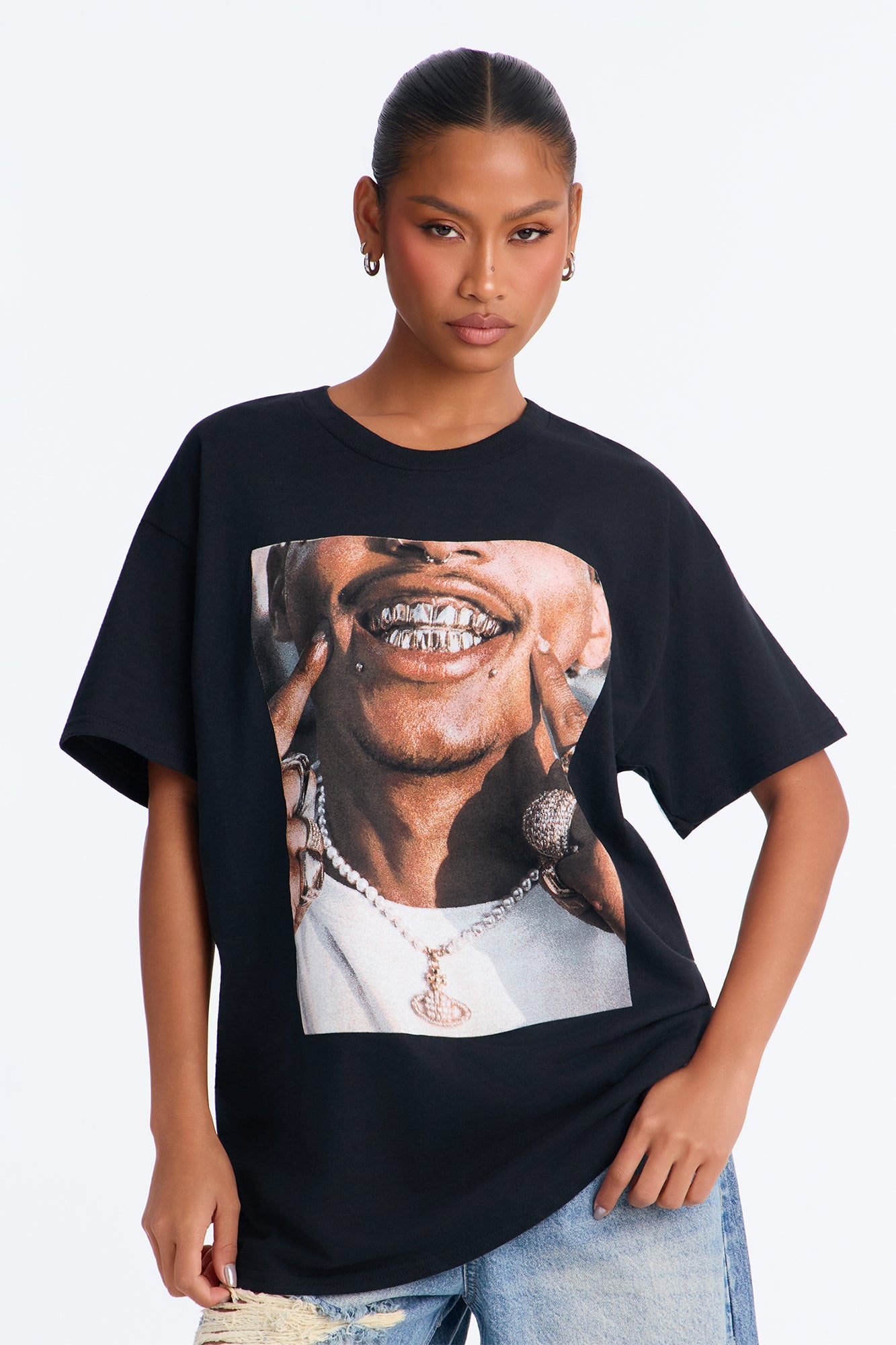 Check Out My Grillz Tee - Black