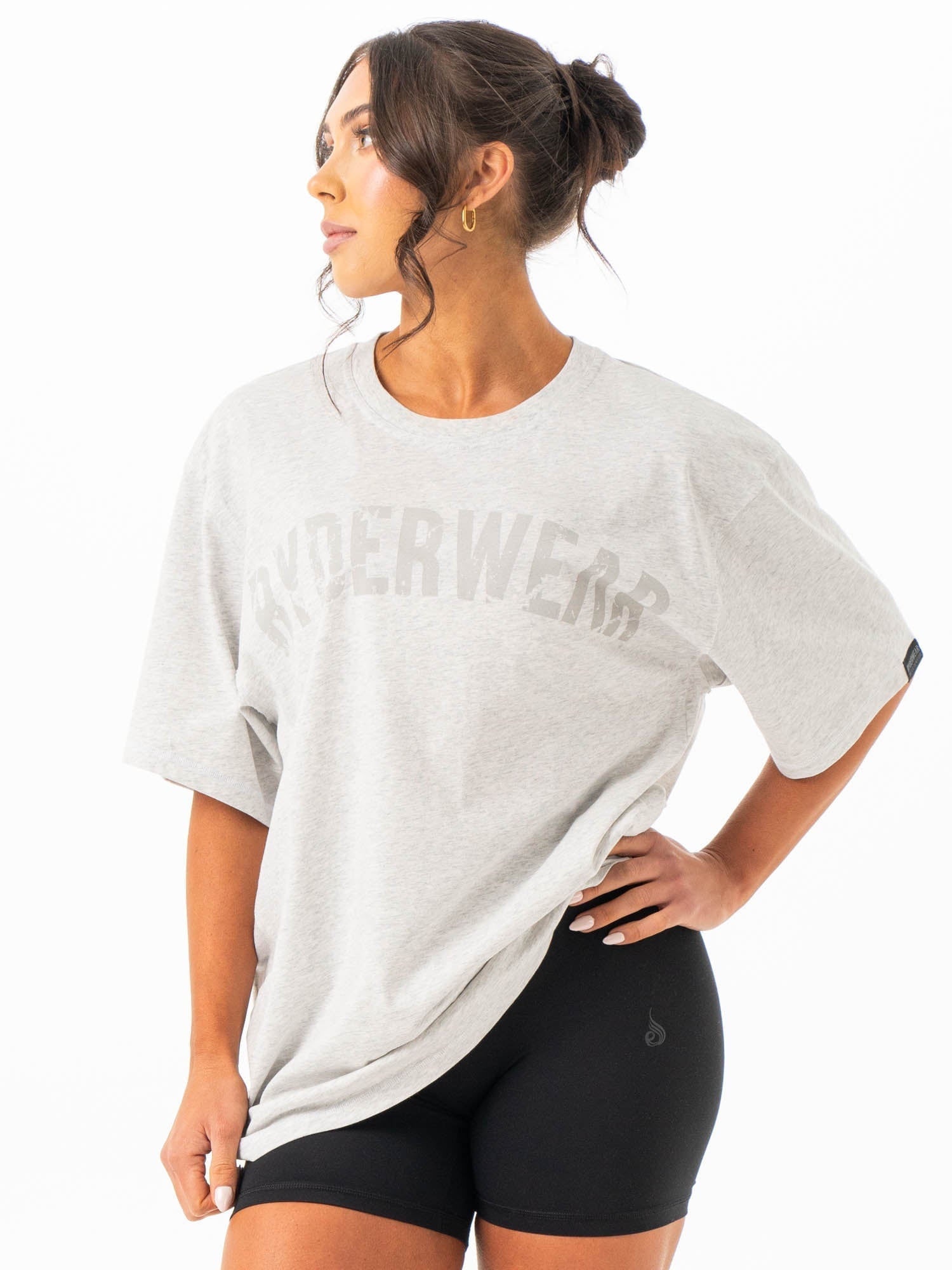 Force Oversized T-Shirt - Chalk Grey Marl