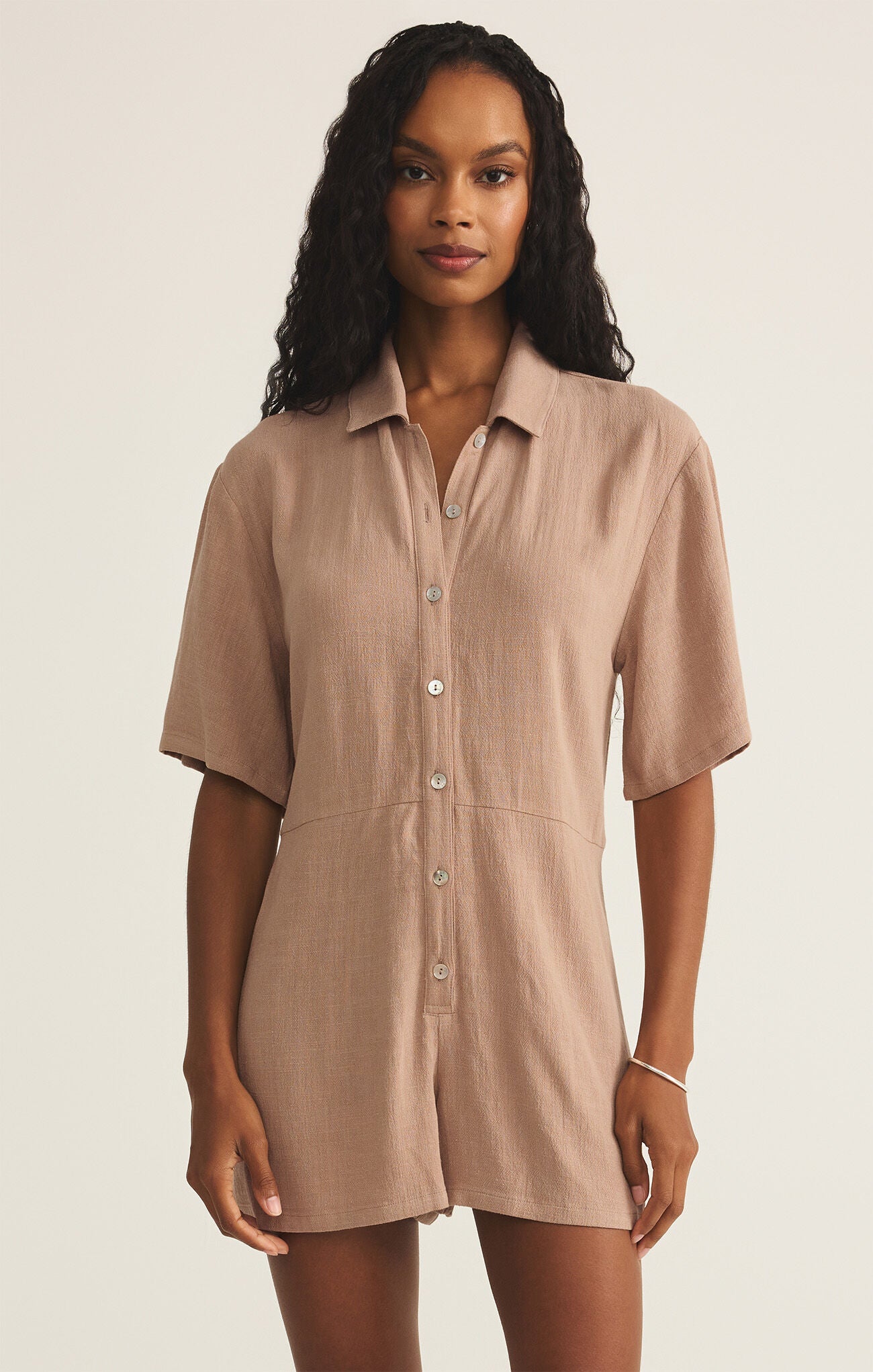 Z Supply Iced Coffee Marcell Romper