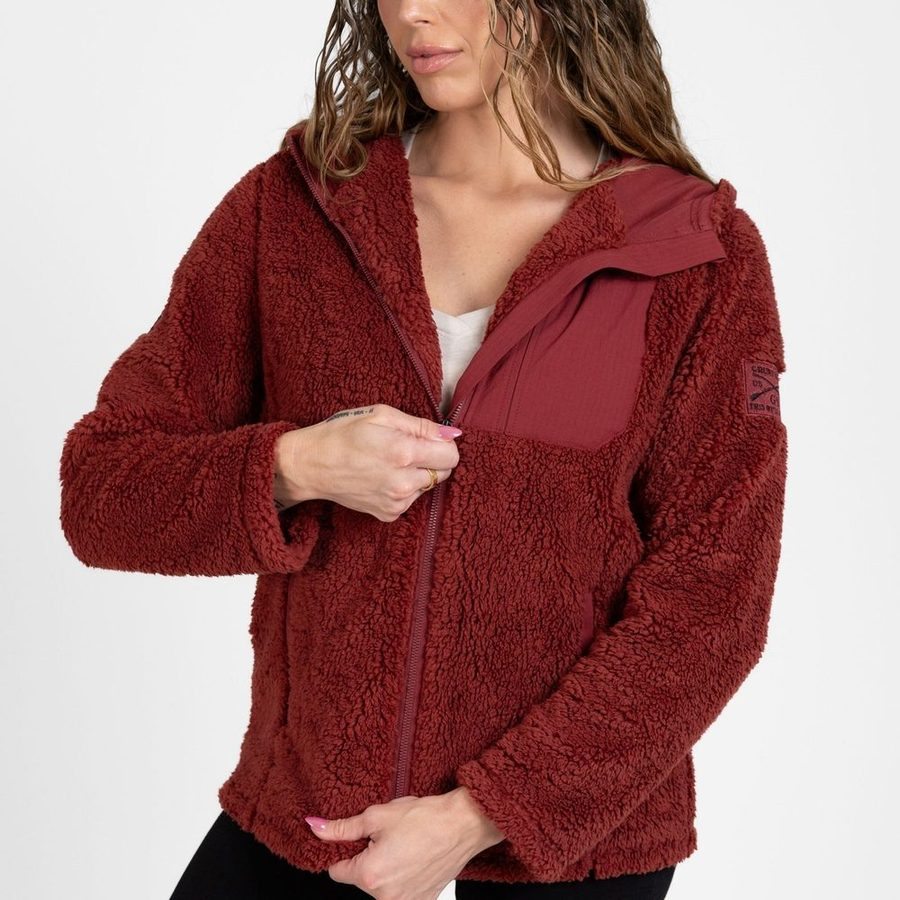 Women's Standard Issue Sherpa Fleece - Red Plum