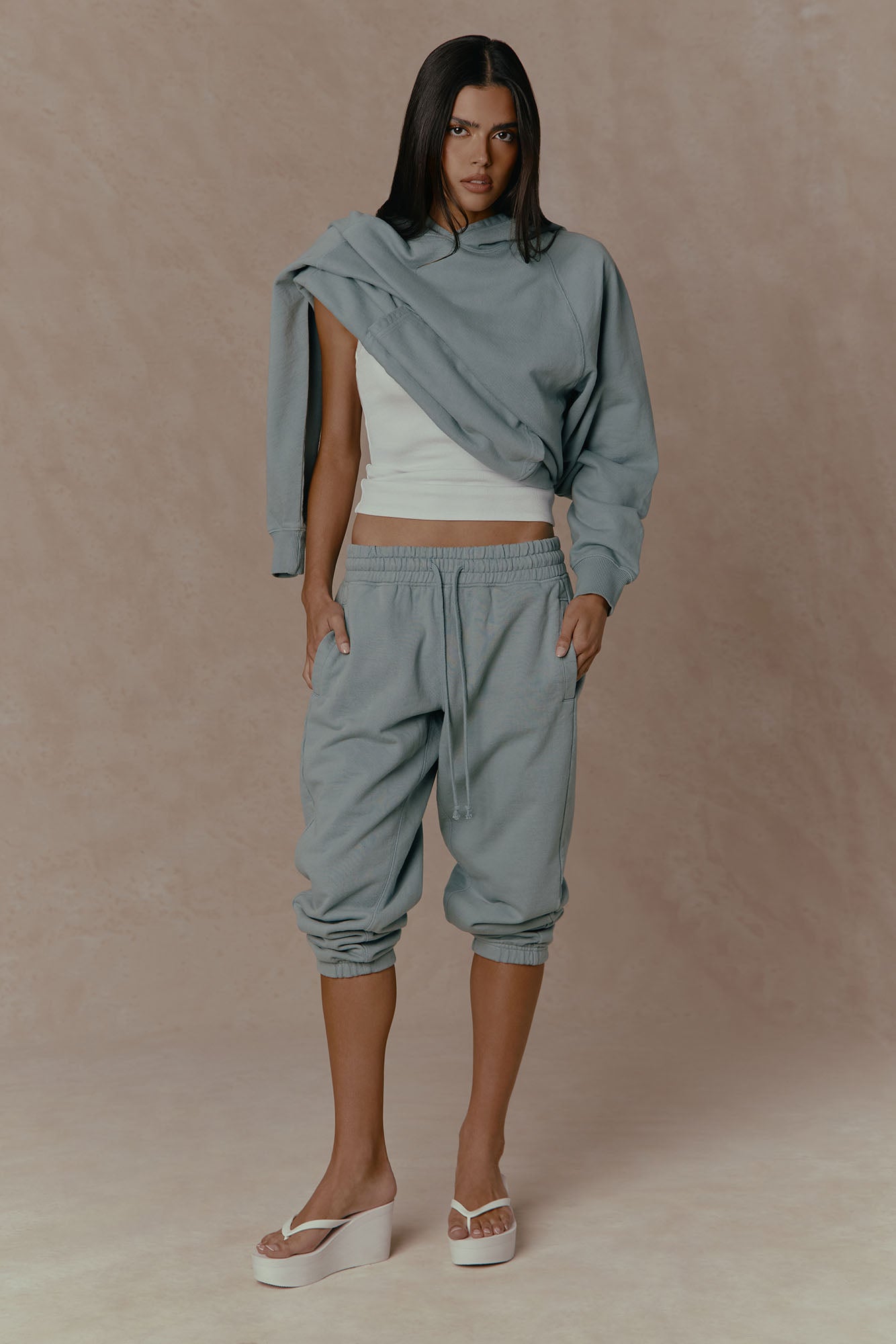 TERRY Classic Pullover Hoodie Sweatshirt - Washed Sage