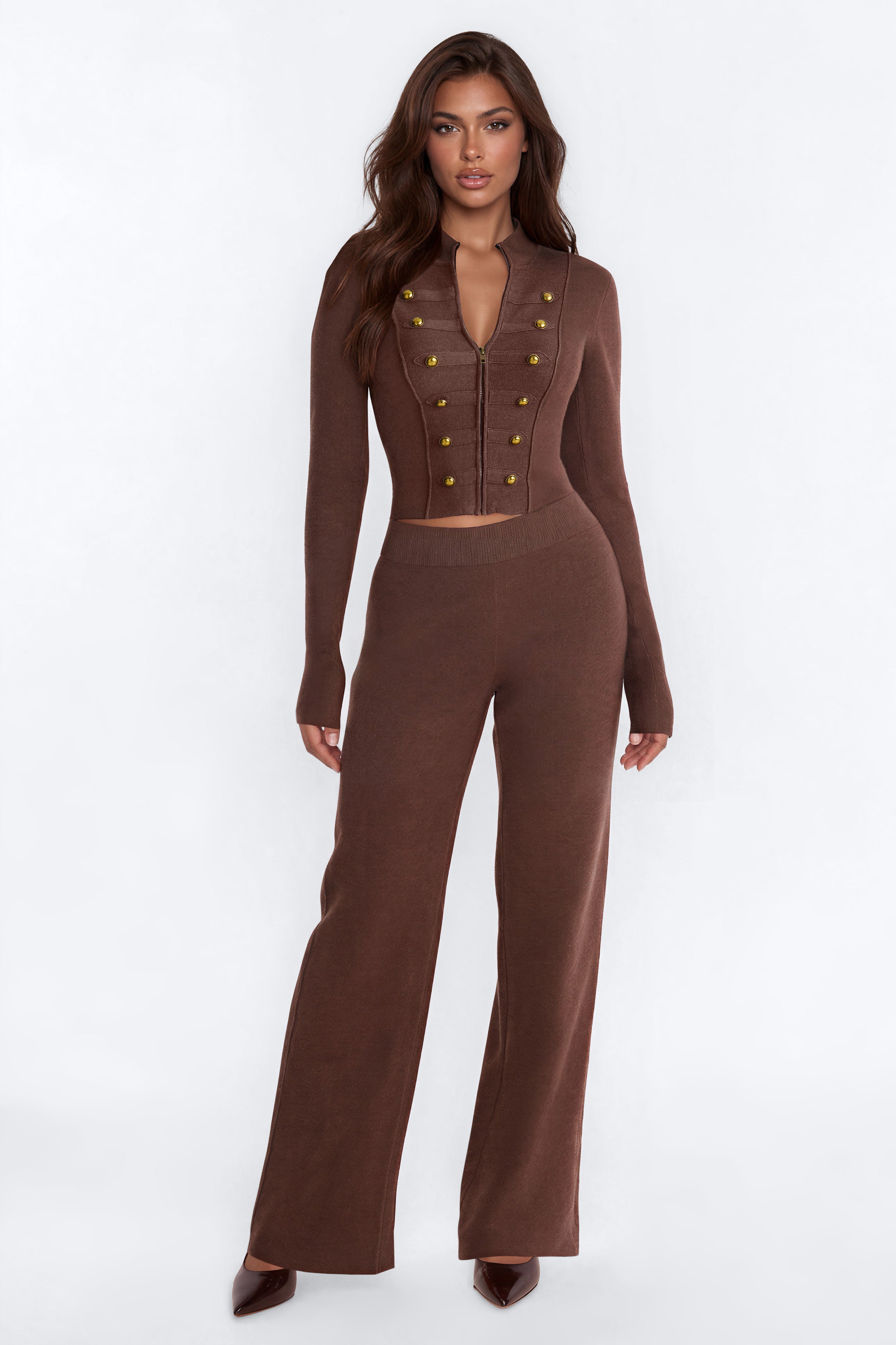 Rowan Sweater Pant Set - Mocha