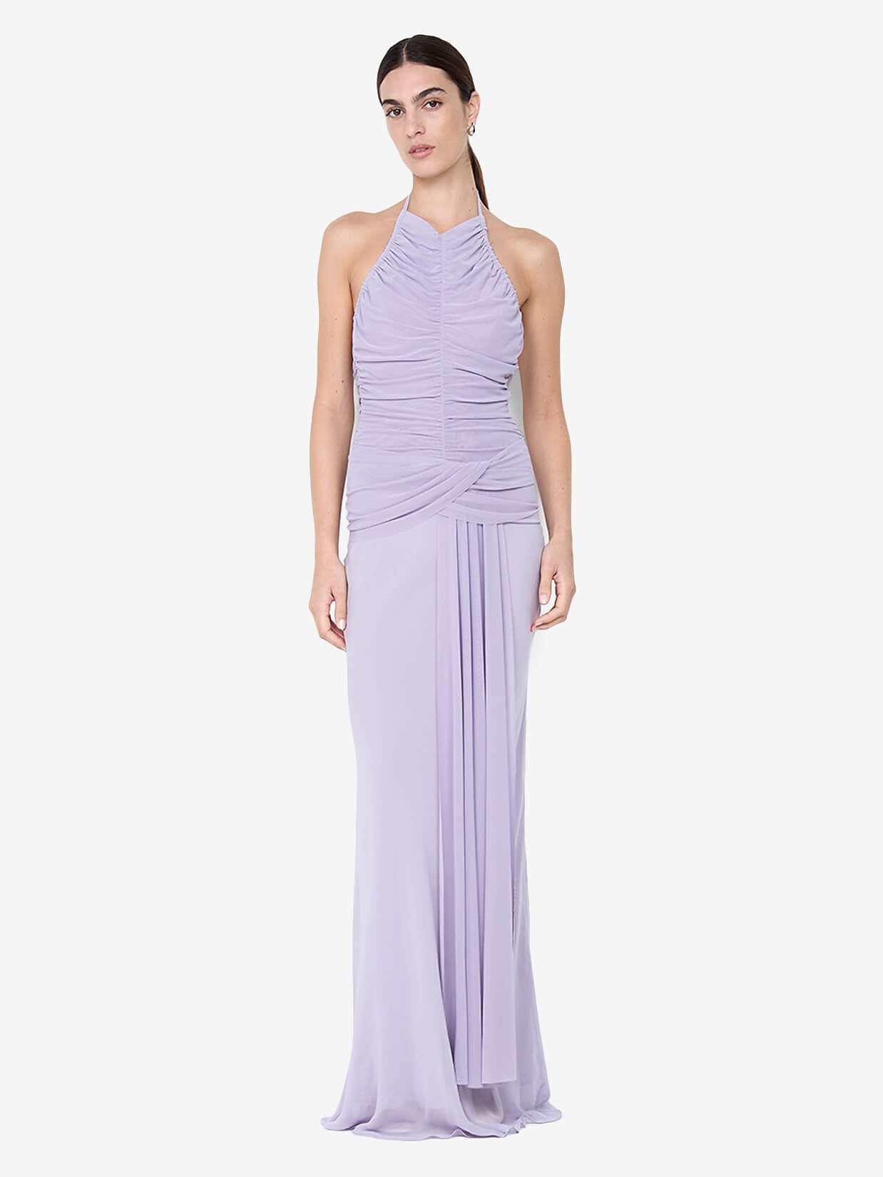 DELILAH HALTER MAXI DRESS - WISTERIA
