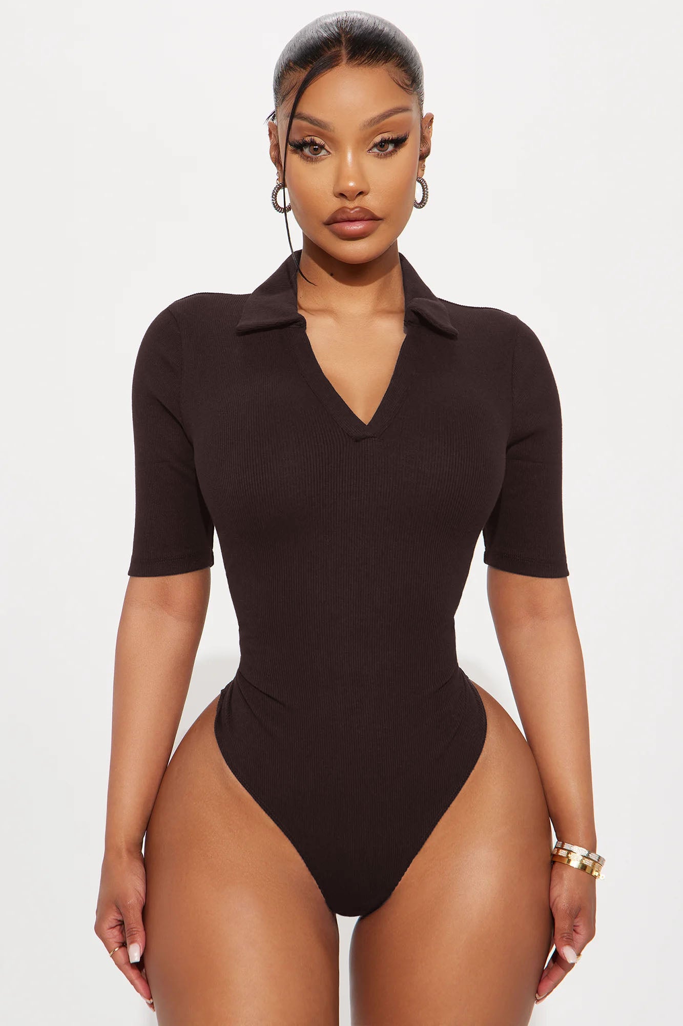 It's Not That Serious Bodysuit - Chocolate