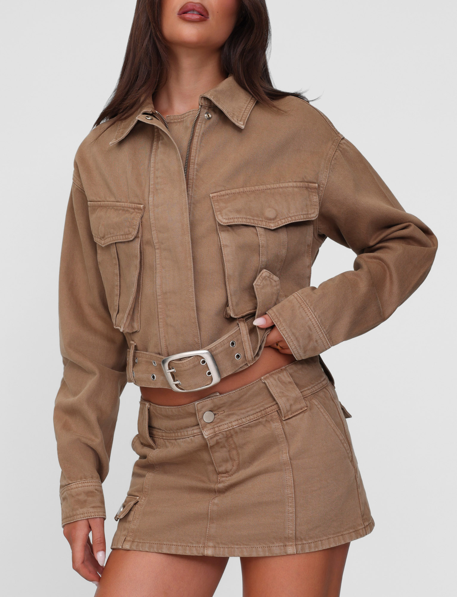 ZELIE JACKET - NEUTRAL : SANDBLAST : WASHED TAN