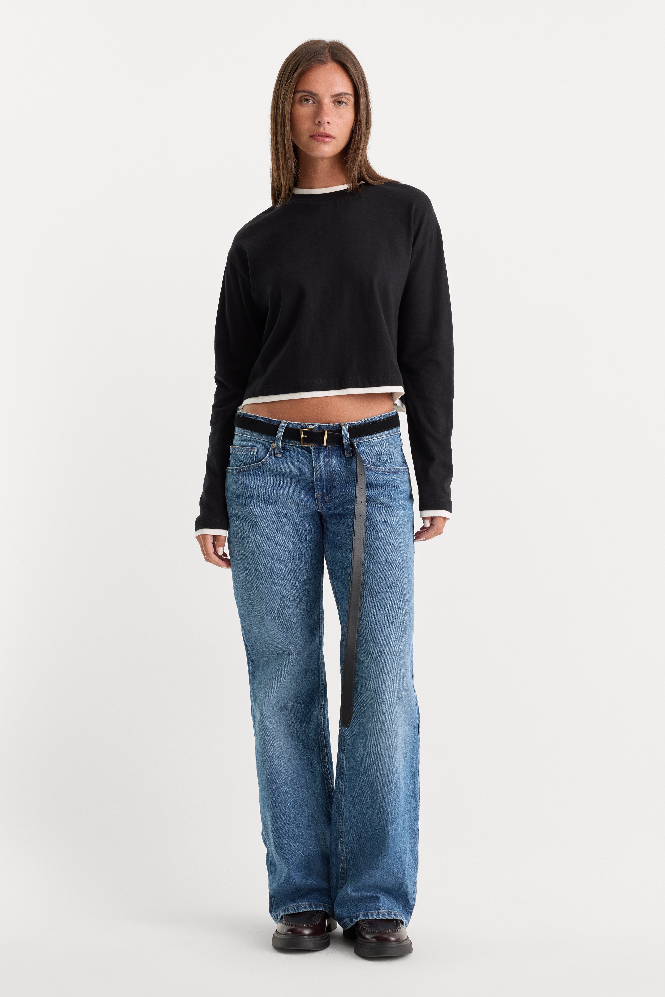 VINTAGE LOW LOOSE JEANS | INDIGO1224