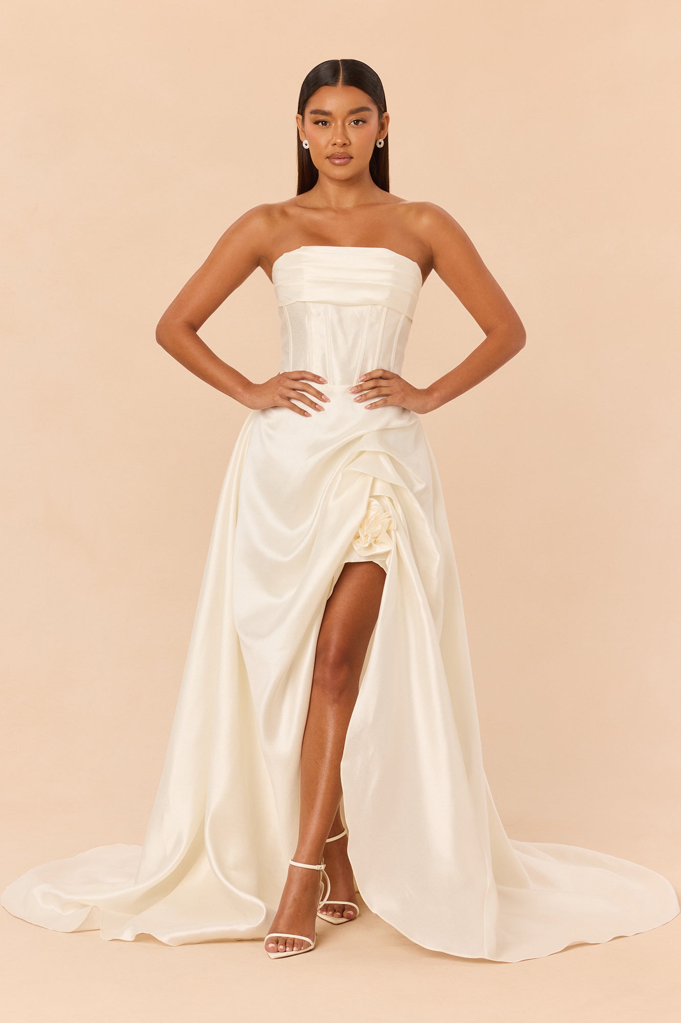 Swept Away Taffeta Gown - Ivory