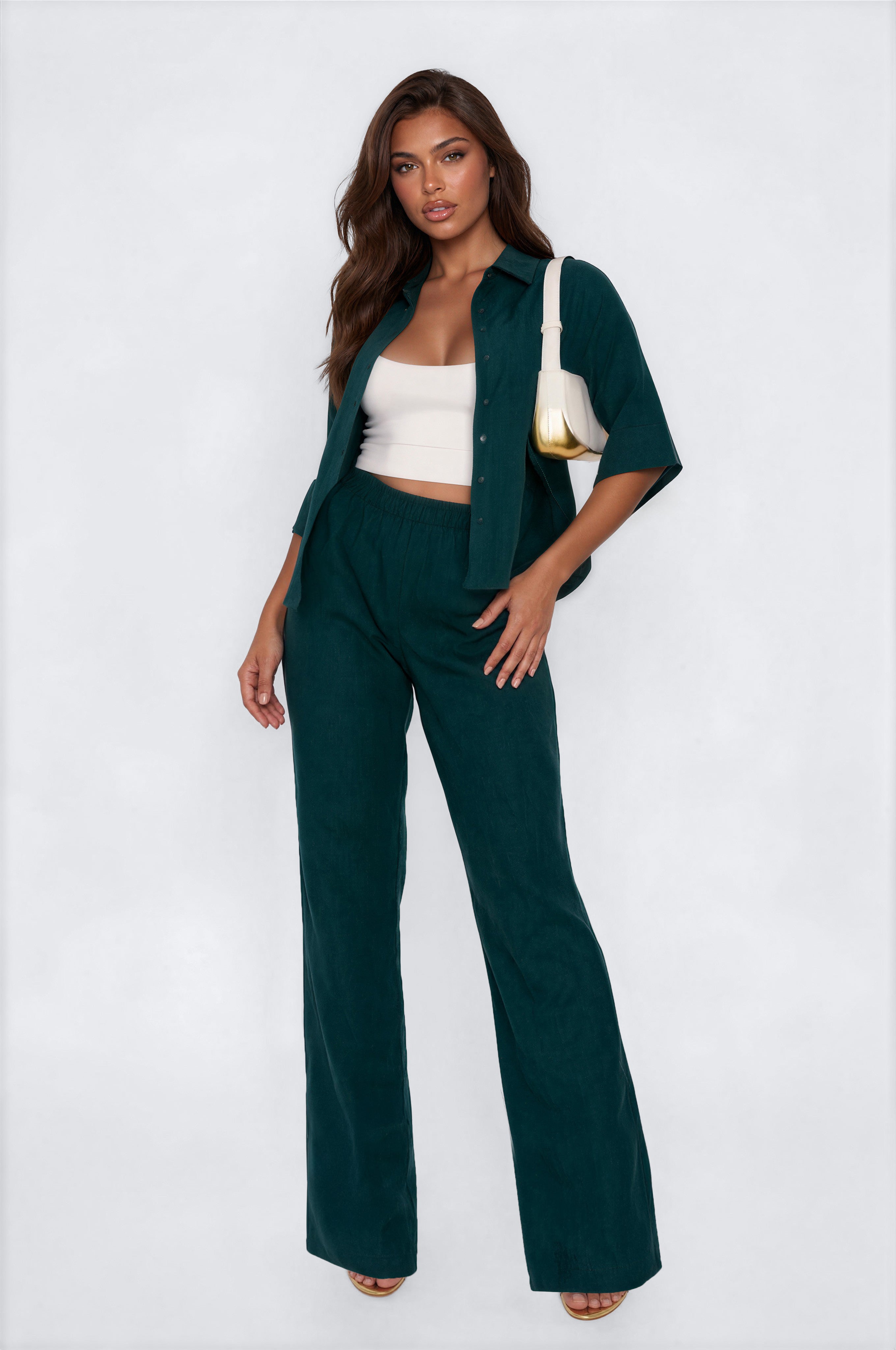 Kayla Pant Set - Hunter