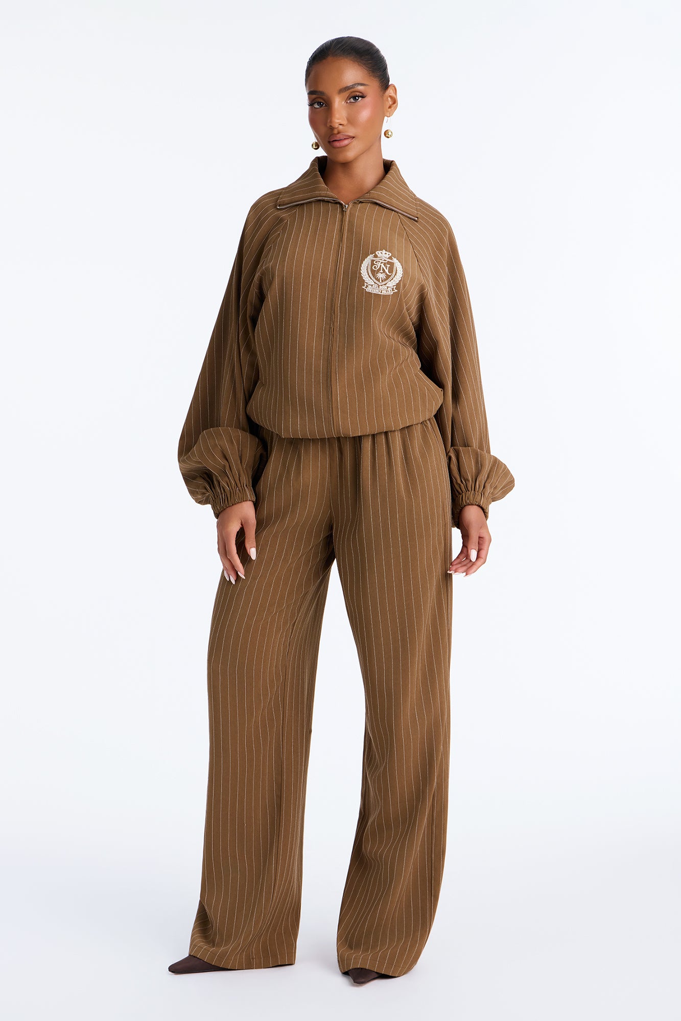 Made In Beverly Hills Nova Pant Set - Brown