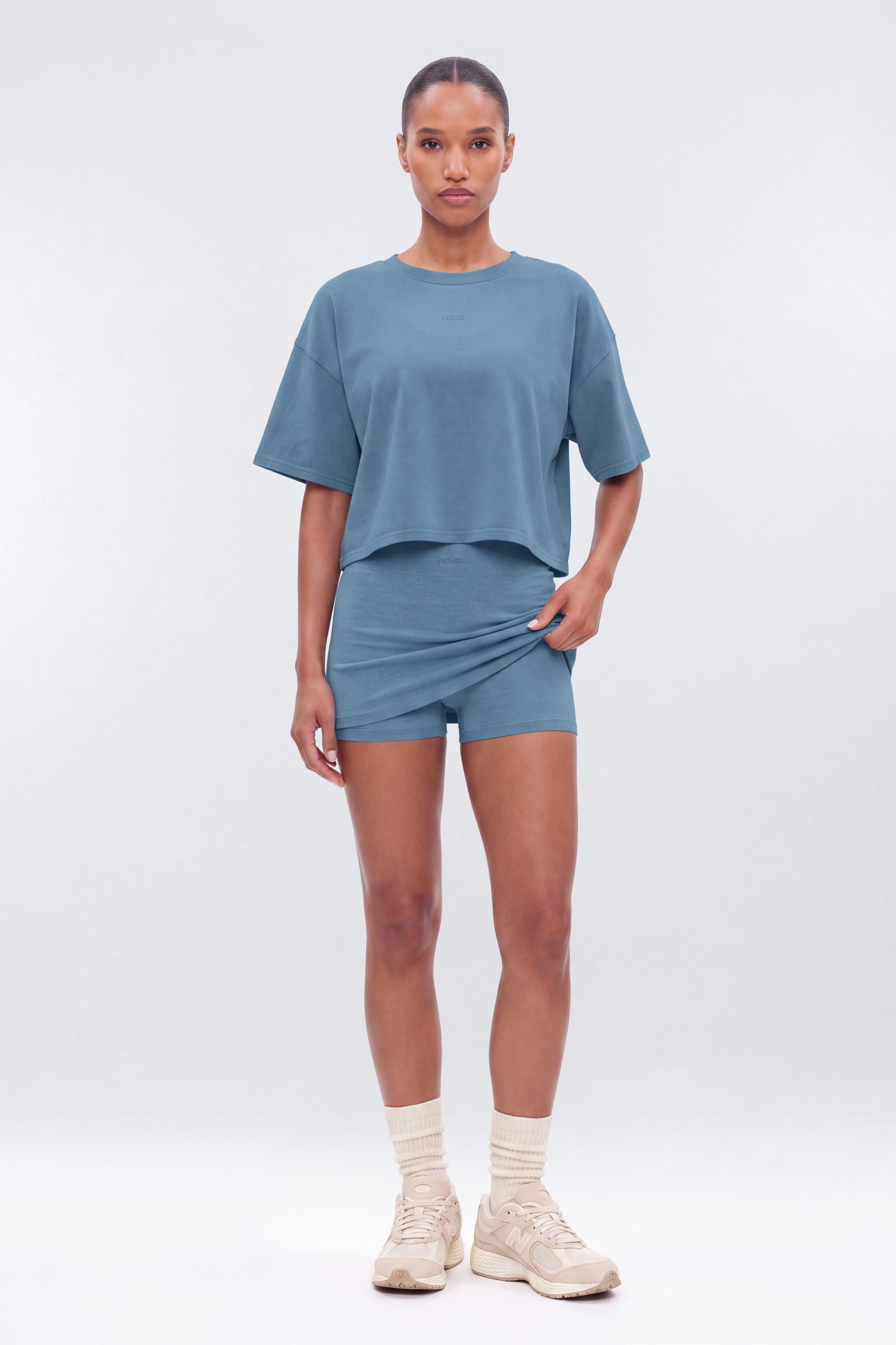CottonFlex™ Mini Sports Skort - Soft Indigo