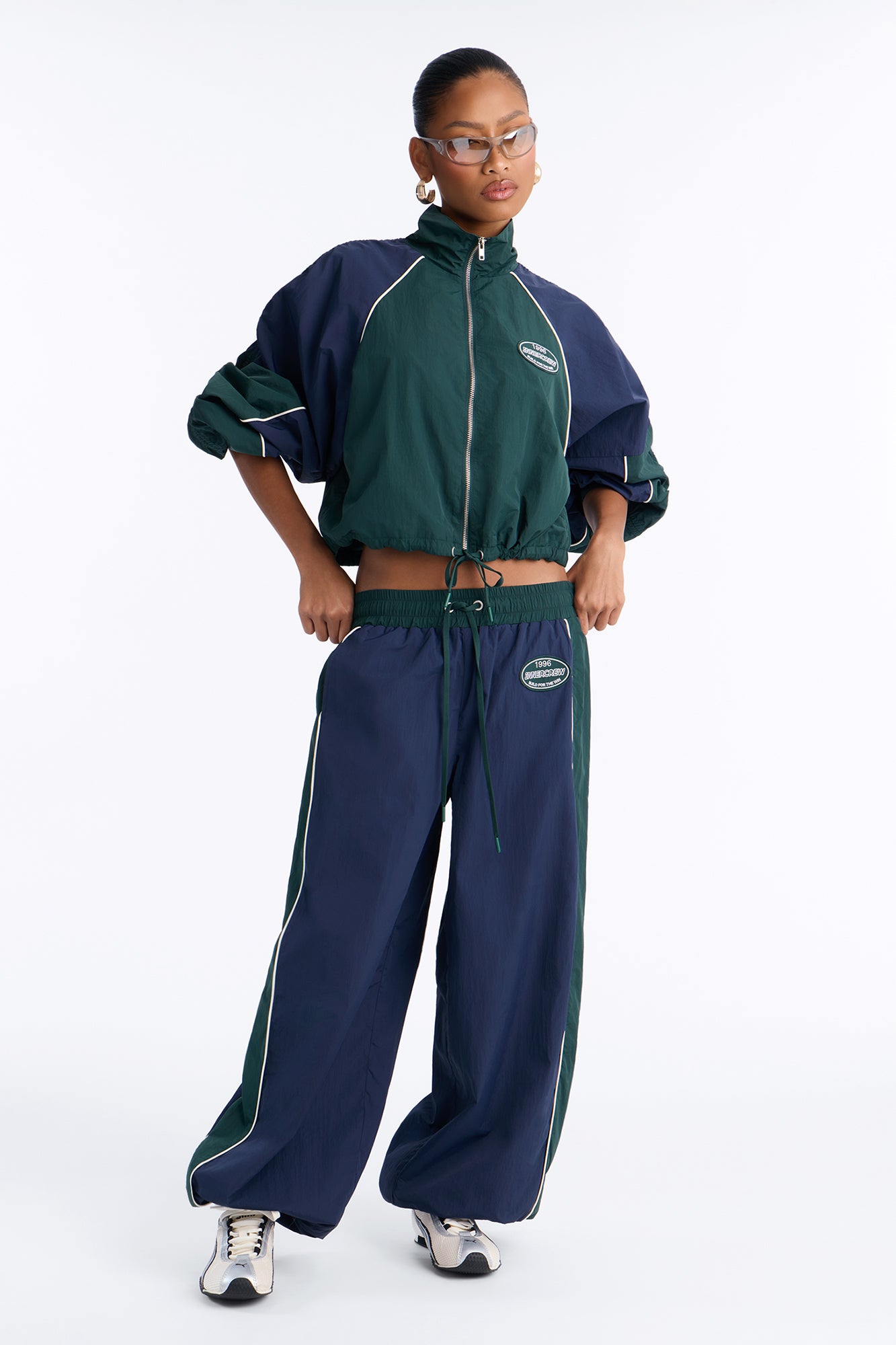 Innercrew Windbreaker Pant Set - Navy/combo
