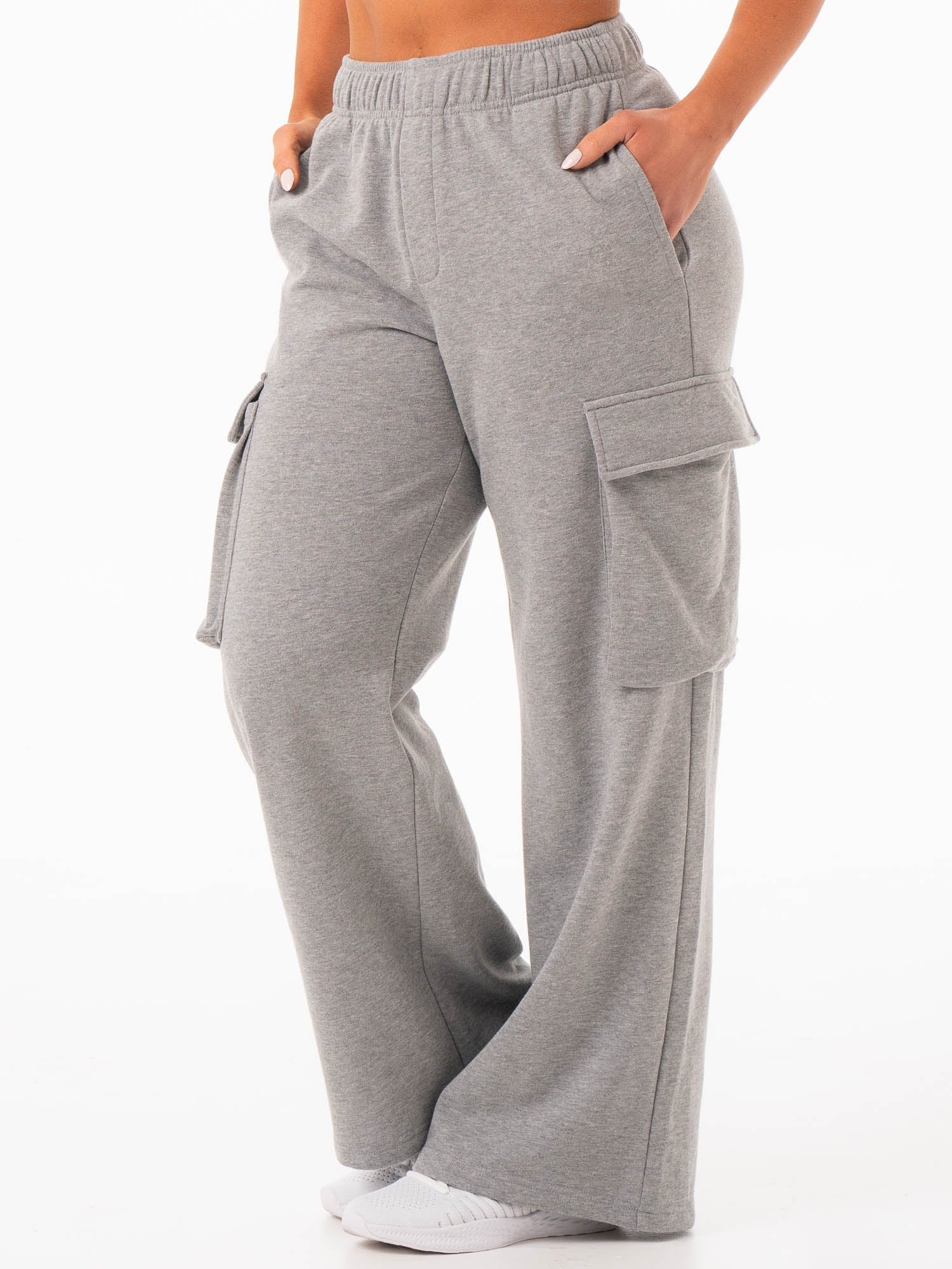 Cargo Track Pant - Grey Marle