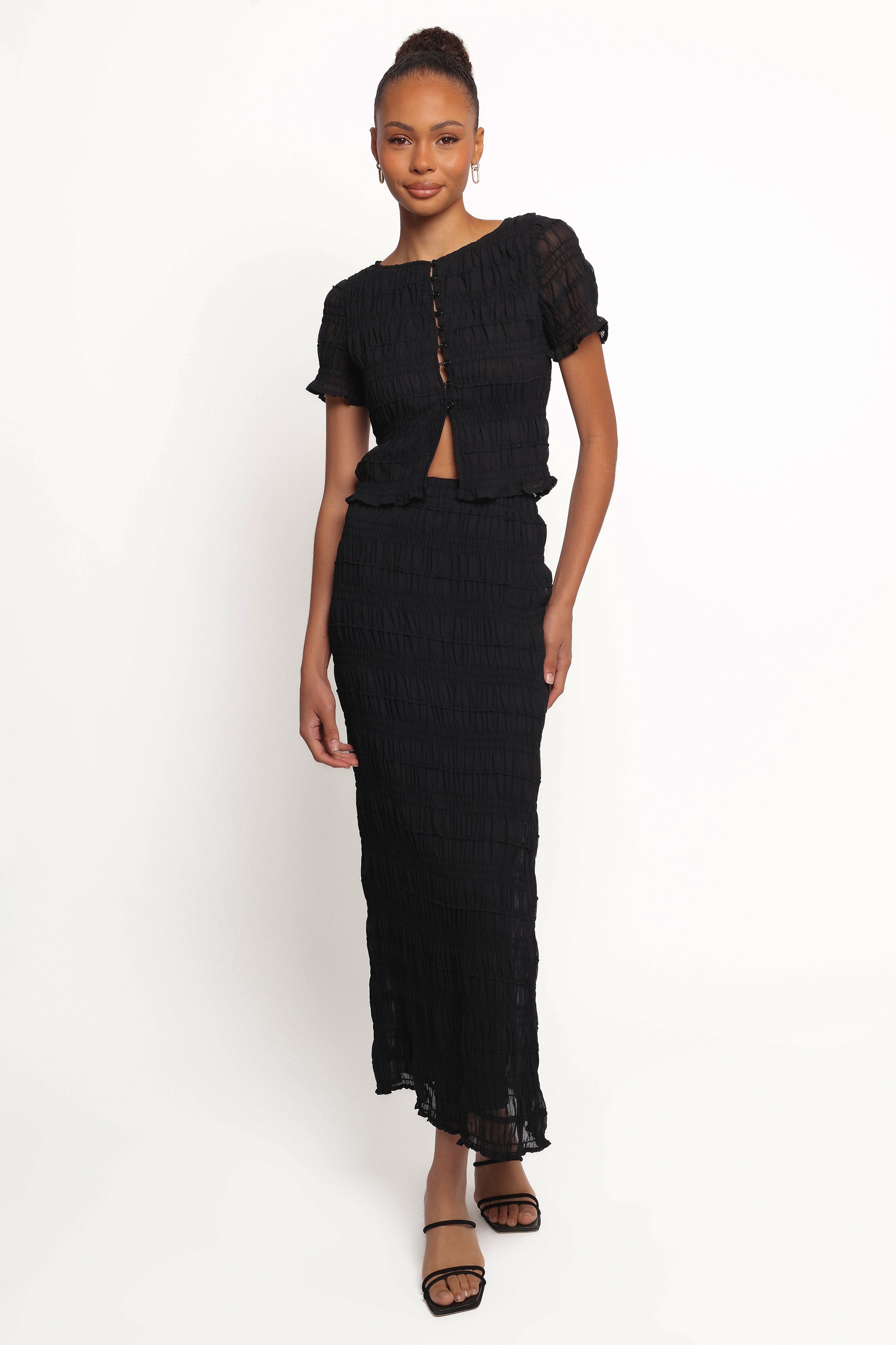 Valana Skirt - Black Midnight