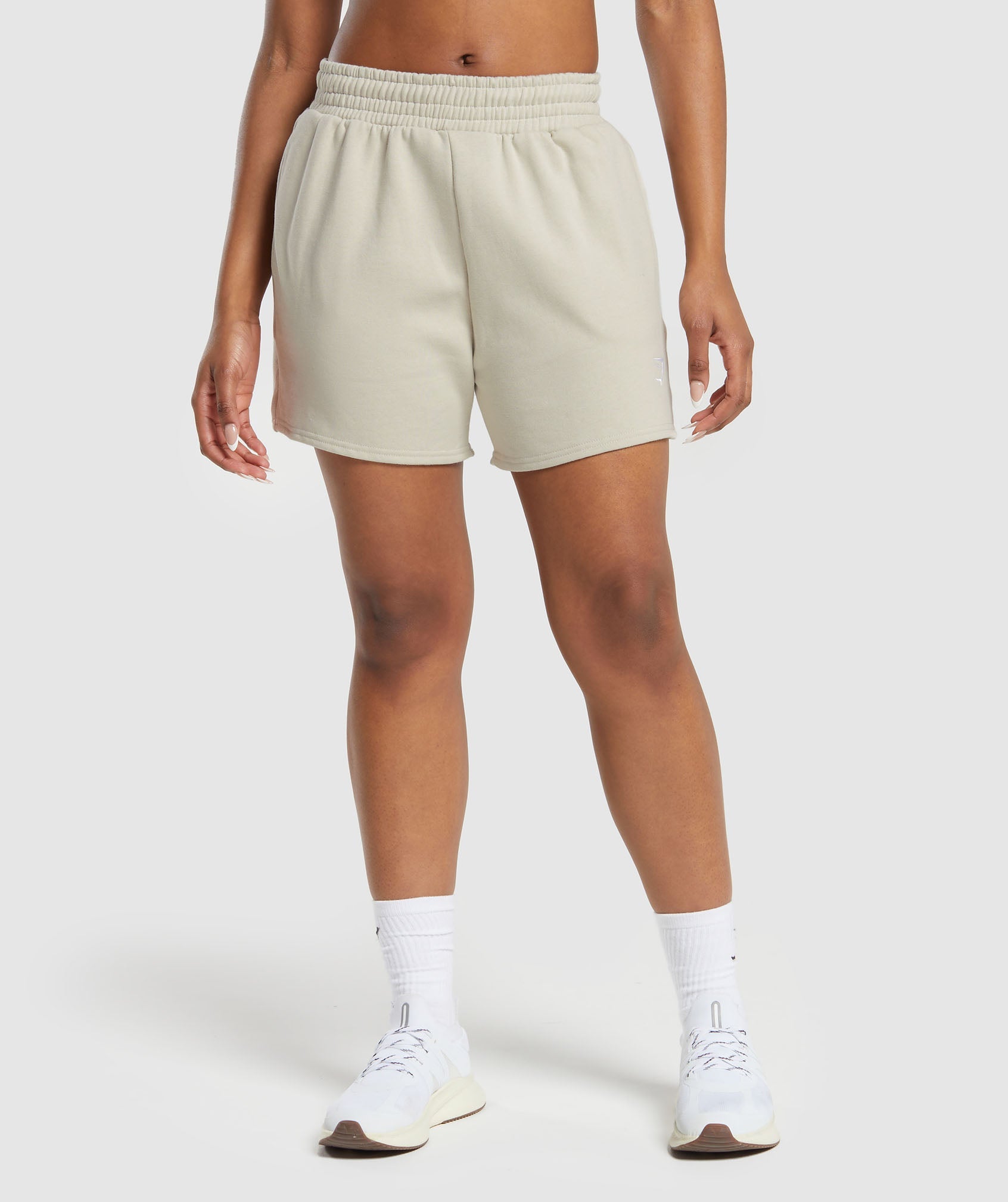 Gymshark Training Fleece Shorts - Pebble Grey