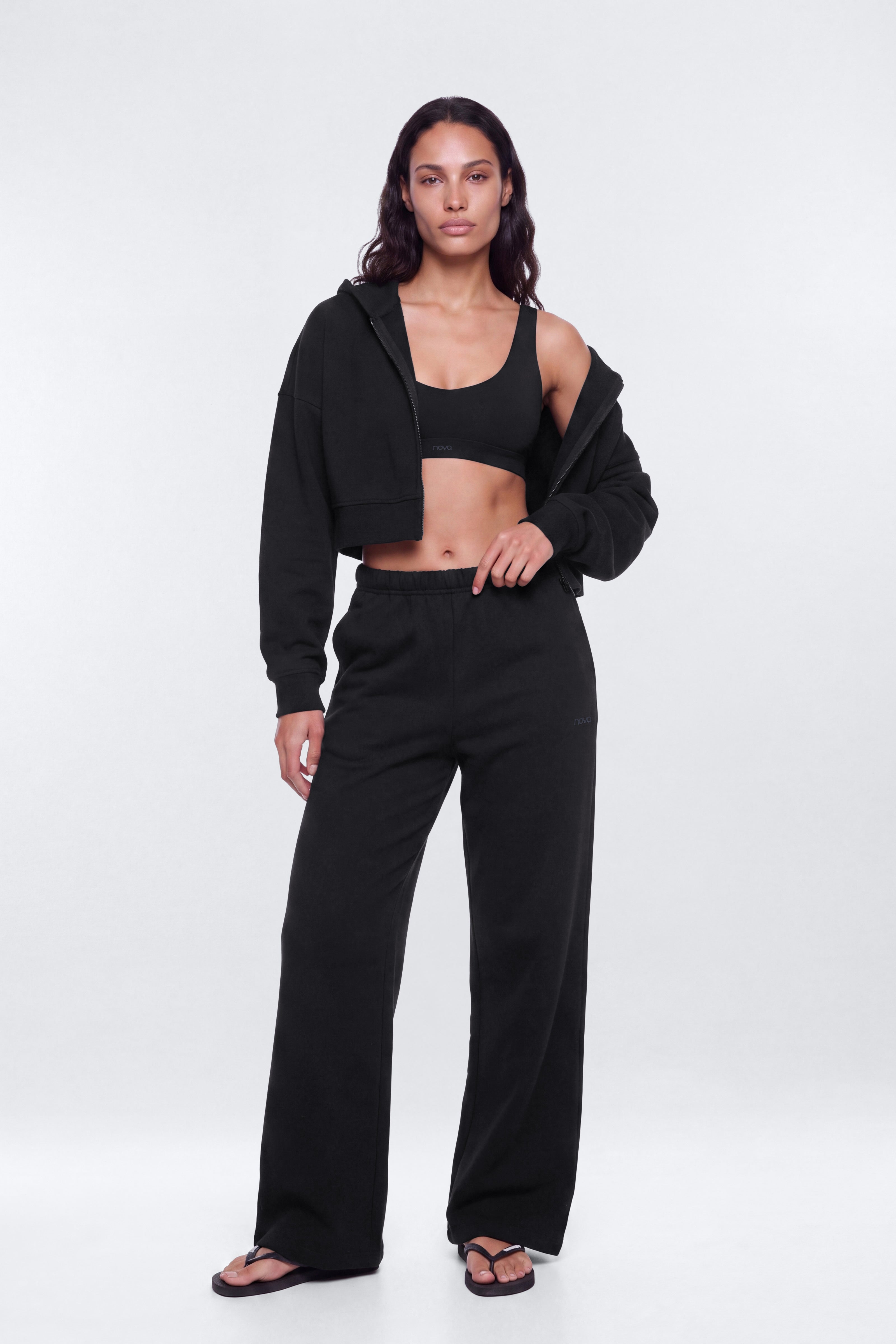 CoreFleece Essential Straight Leg Sweat Pant - Rich Black