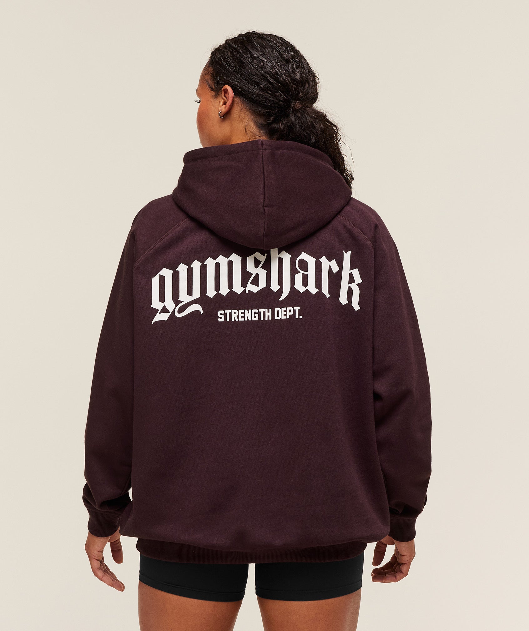 Gymshark Strength Department Oversized Hoodie - Cherry Purple